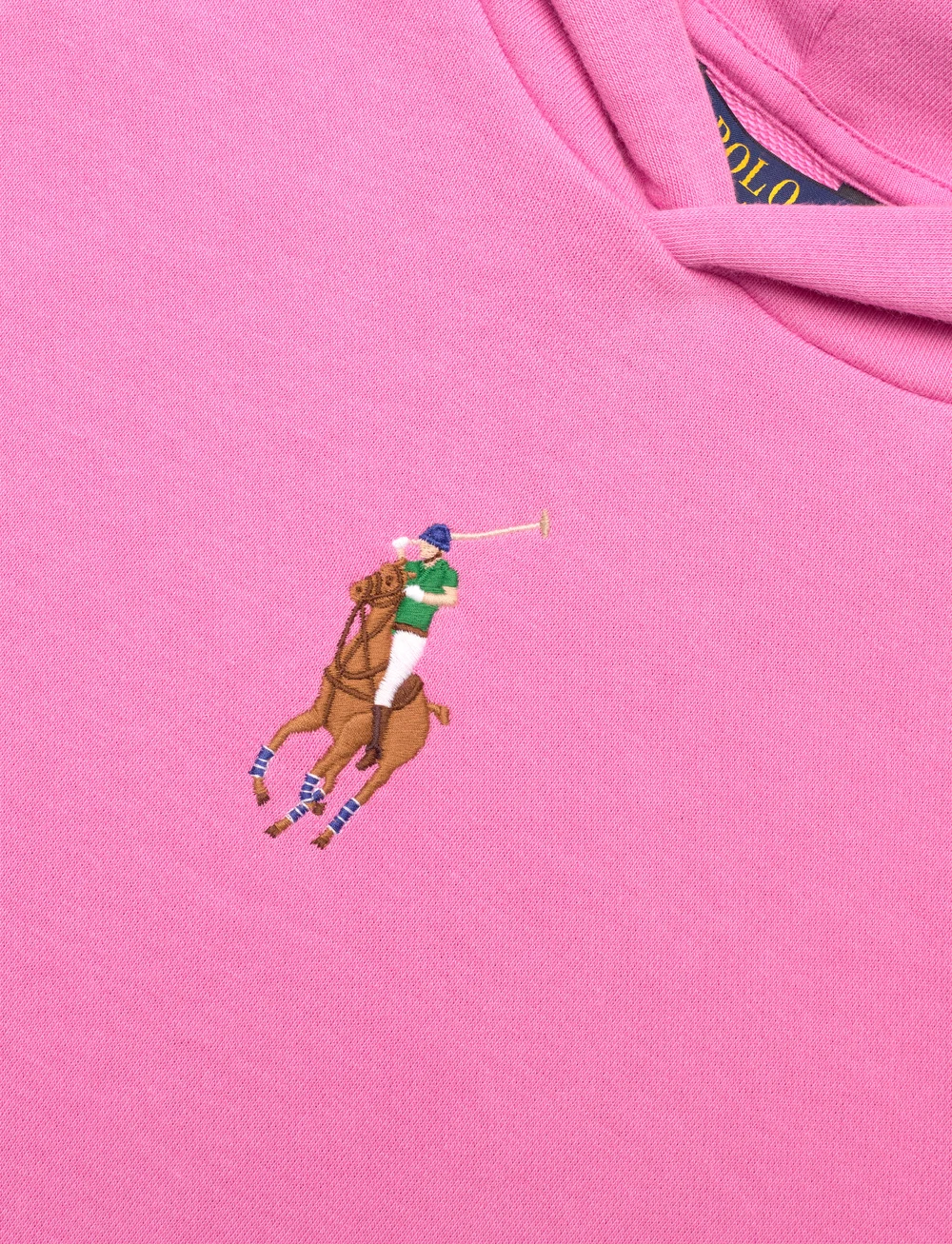 Ralph Lauren Kids - Big Pony French Terry Hoodie - huvtröjor - laguna pink w/ mu - 2