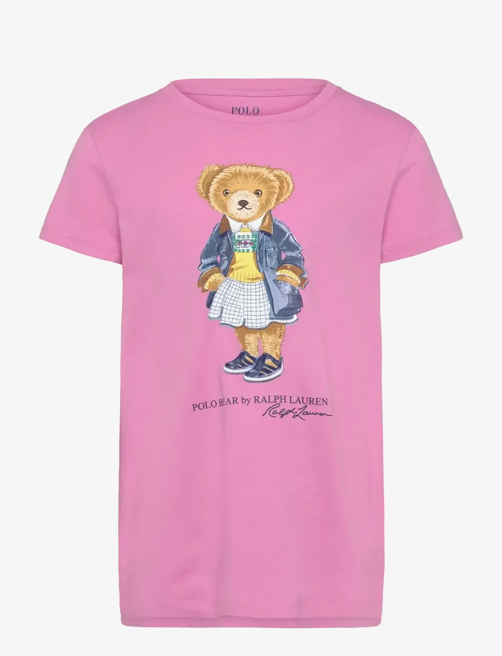 Ralph Lauren Kids - Polo Bear Cotton Jersey Tee - kurzärmelige - laguna pink - 0