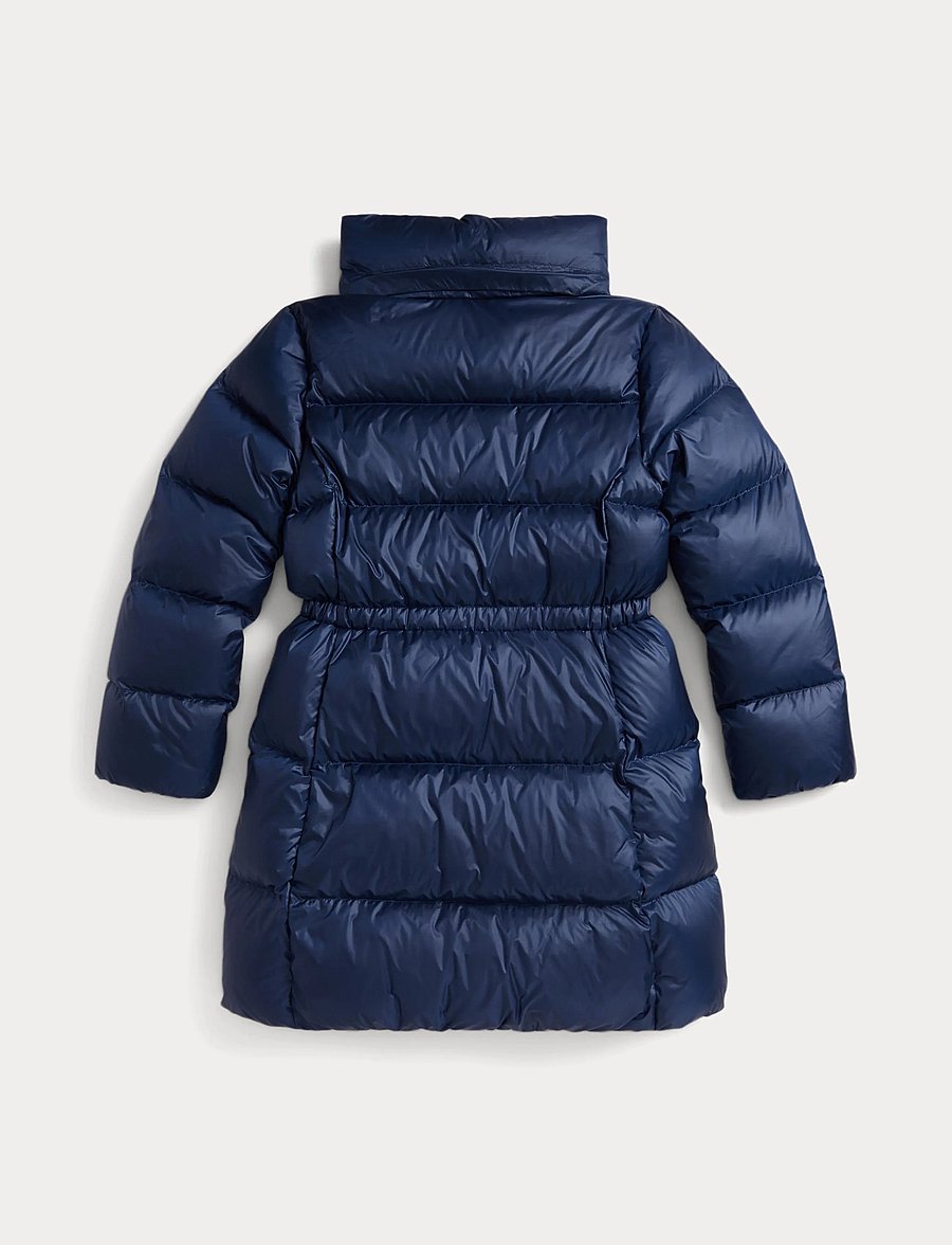 Ralph Lauren Kids - Down Hooded Long Jacket - daunen- und steppjacken - newport navy - 2