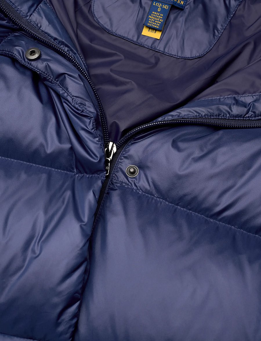 Ralph Lauren Kids - Down Hooded Long Jacket - daunen- und steppjacken - newport navy - 3
