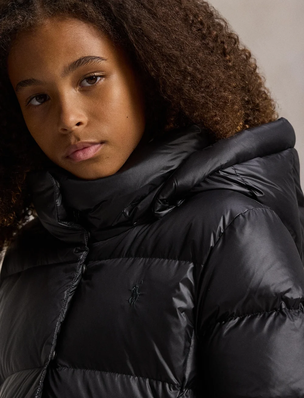Ralph Lauren Kids - Down Hooded Long Jacket - puhvis ja polsterdatud - polo black - 3