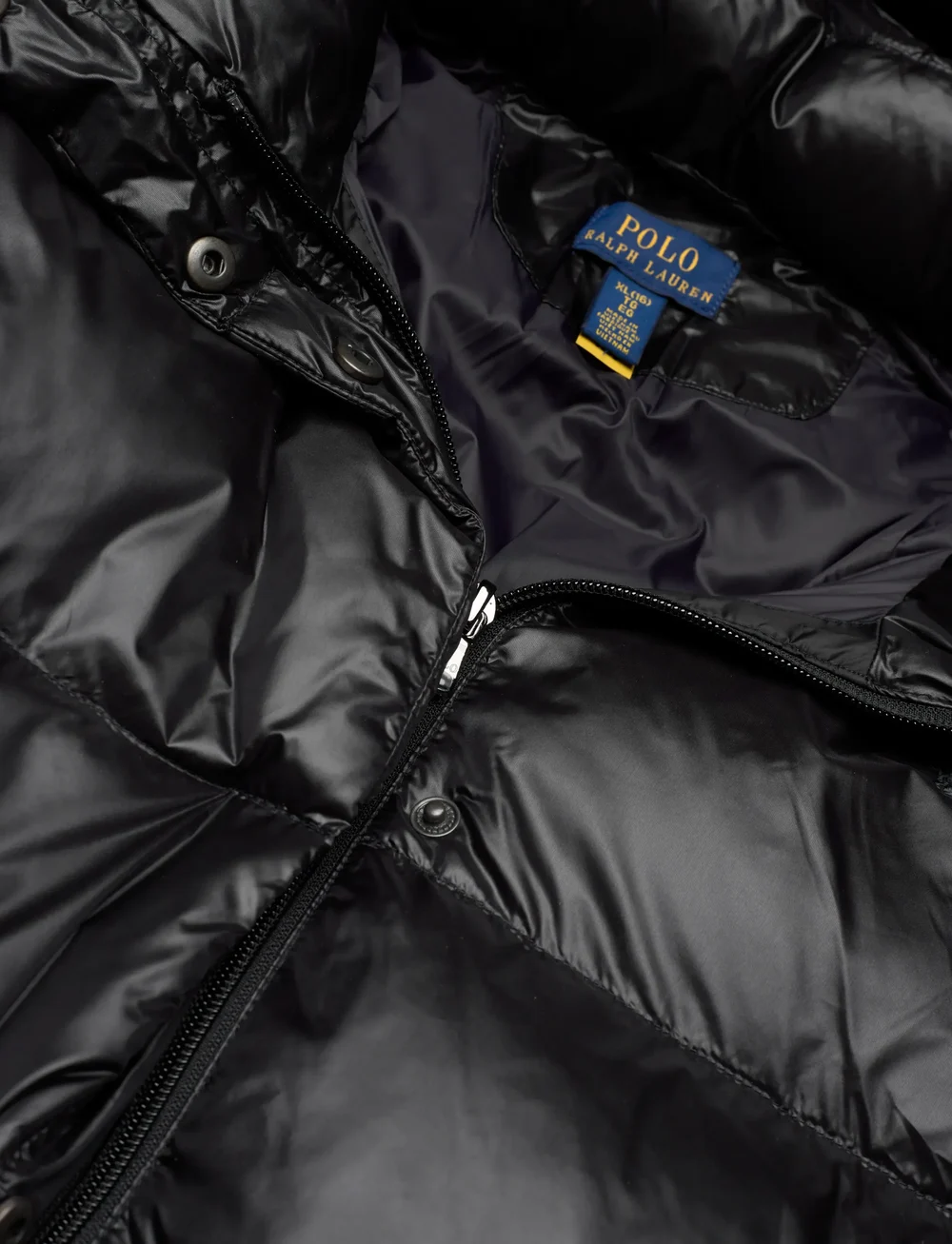 Ralph Lauren Kids - Down Hooded Long Jacket - puhvis ja polsterdatud - polo black - 5