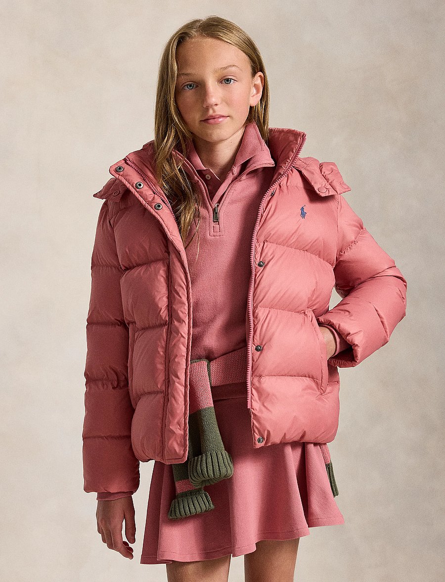 Ralph Lauren Kids - Down Hooded Jacket - winterjacke - canvas pink - 0
