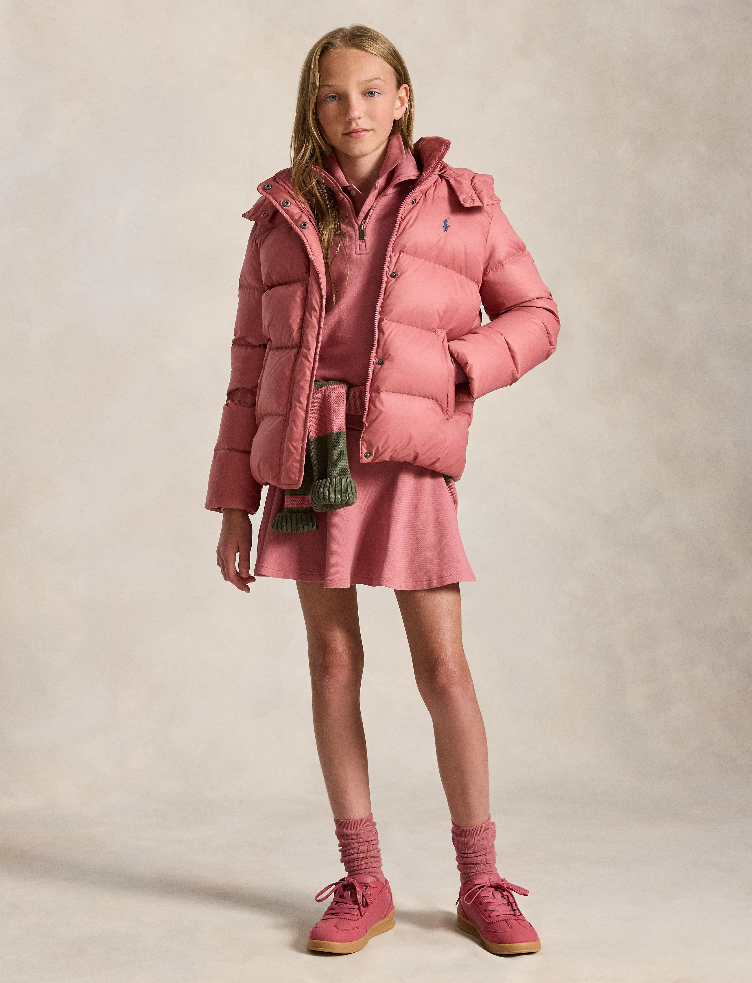 Ralph Lauren Kids - Down Hooded Jacket - winterjacke - canvas pink - 4