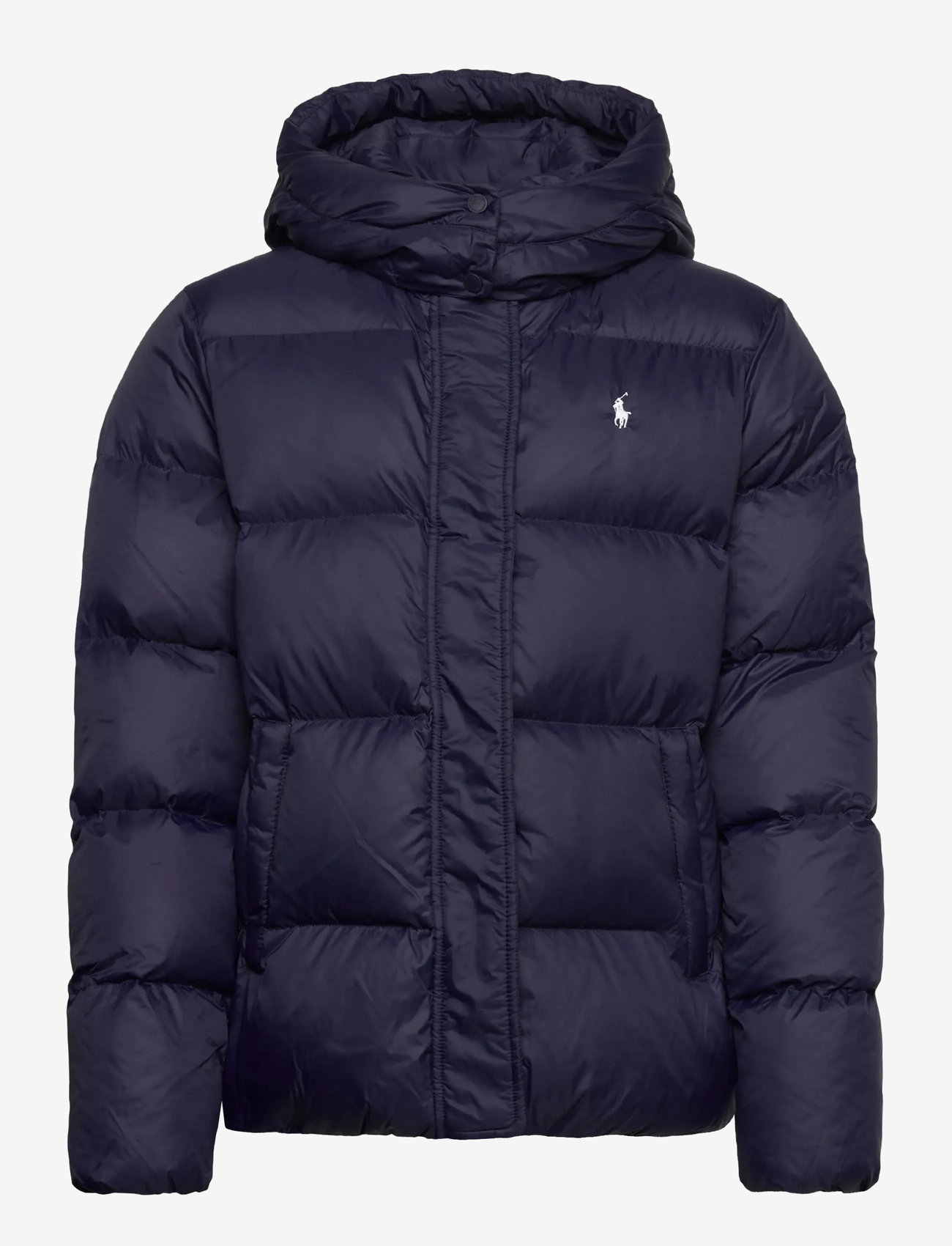 Ralph Lauren Kids - Down Hooded Jacket - talvejope - newport navy w wh - 1