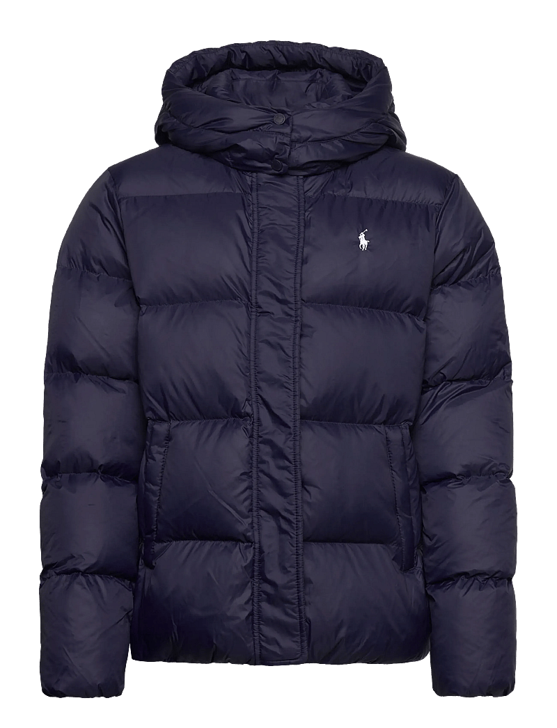 Ralph Lauren Kids - Down Hooded Jacket - talvejope - newport navy w wh - 1