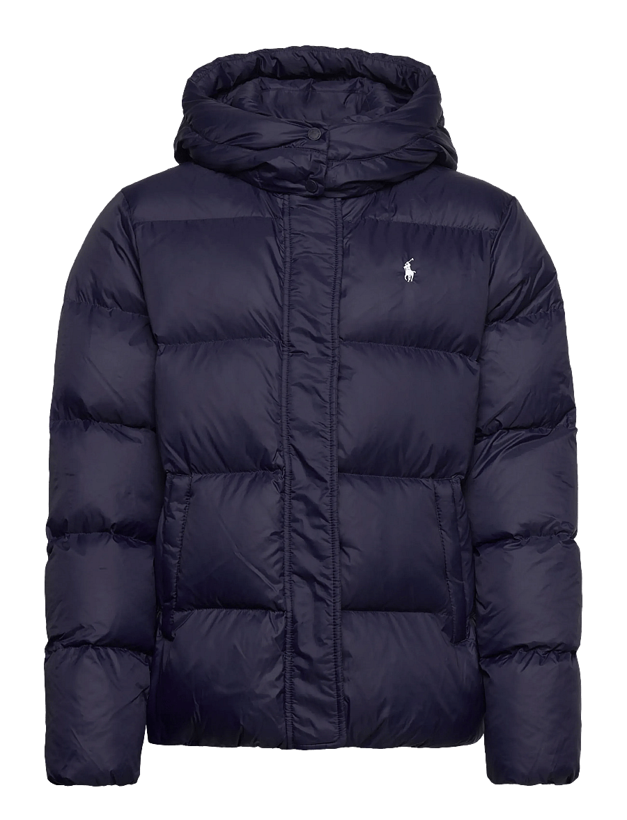 Ralph Lauren Kids - Down Hooded Jacket - kurtka zimowa - newport navy w wh - 1