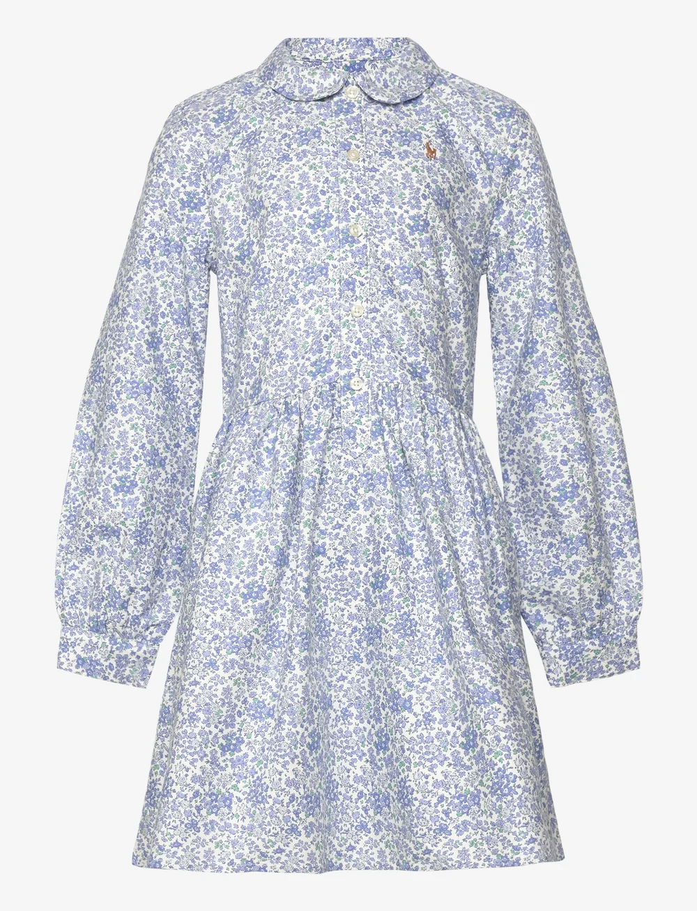 Ralph Lauren Kids - Floral Cotton Oxford Shirtdress - langärmelige freizeitkleider - carolan floral ne - 0