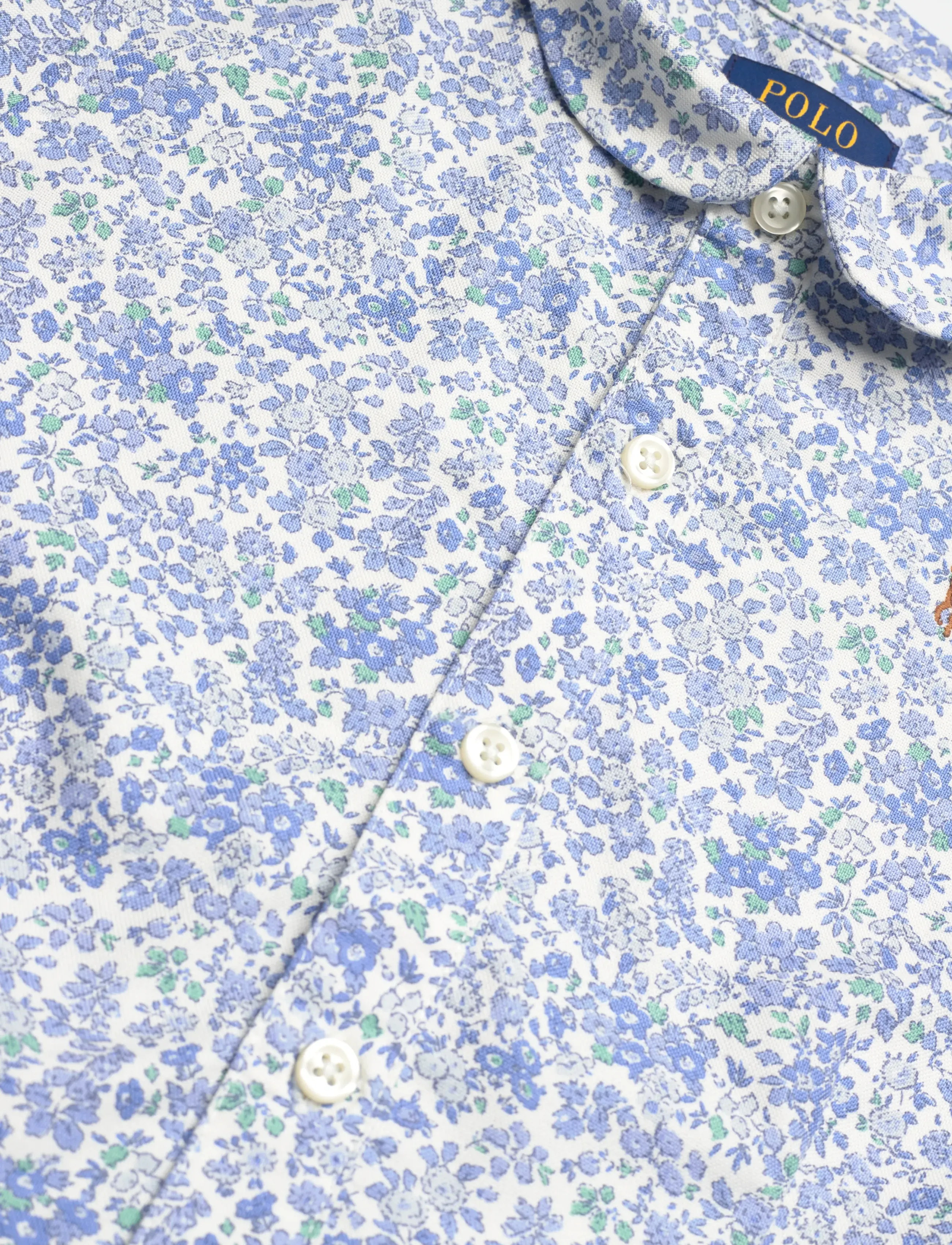 Ralph Lauren Kids - Floral Cotton Oxford Shirtdress - carolan floral ne - 2