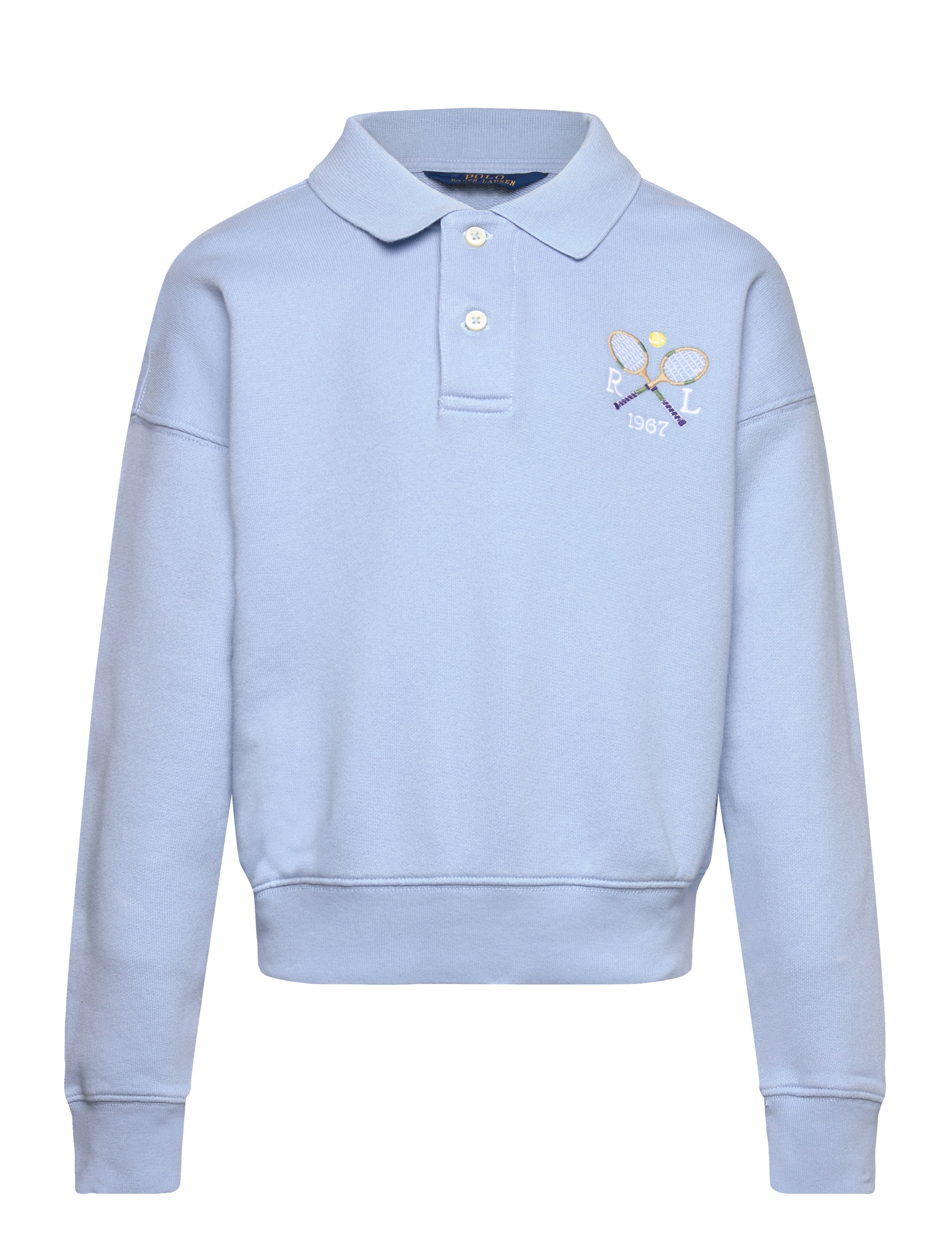 Ralph Lauren Kids Tennis Collared Terry Sweatshirt - 4 for 3 - CLASSIC CHAMBRAY / blue