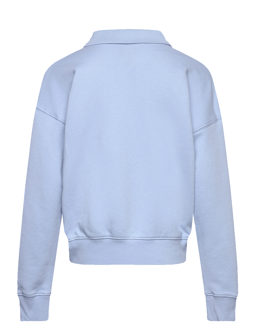 Ralph Lauren Kids - Tennis Collared Terry Sweatshirt - dressipluusid - classic chambray - 1