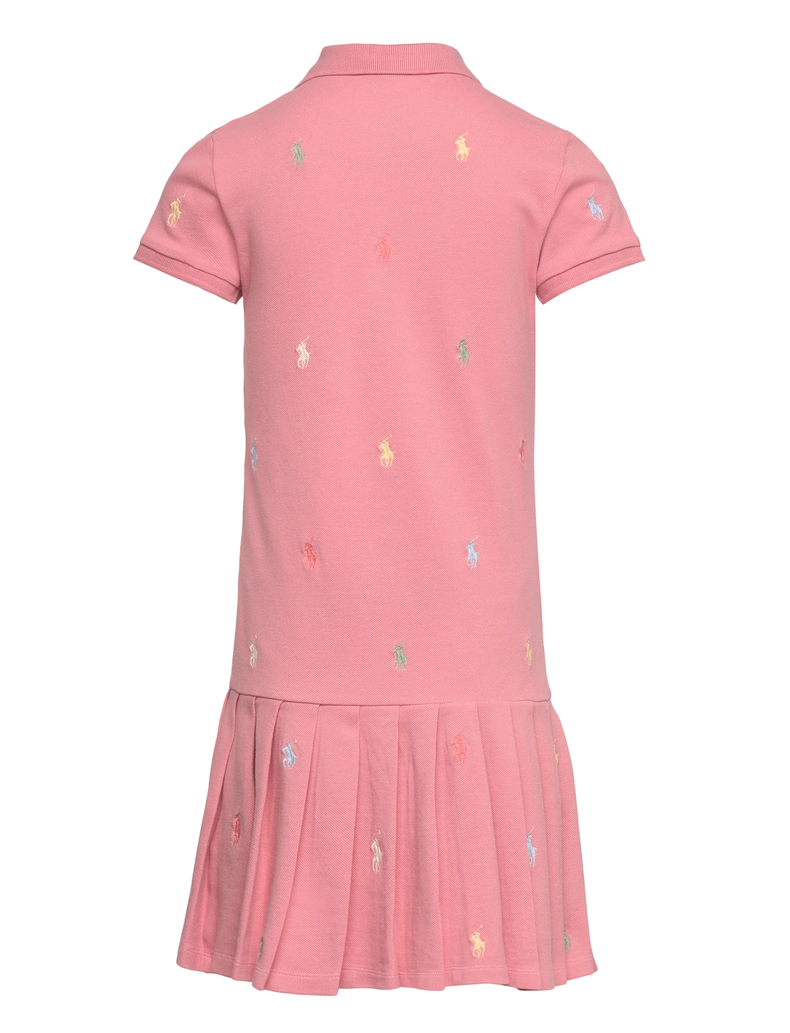 Ralph Lauren Kids - Polo Pony Stretch Mesh Polo Dress - faded peony - 1