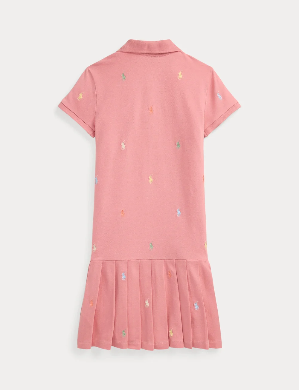 Ralph Lauren Kids - Polo Pony Stretch Mesh Polo Dress - kurzärmelige freizeitkleider - faded peony - 2