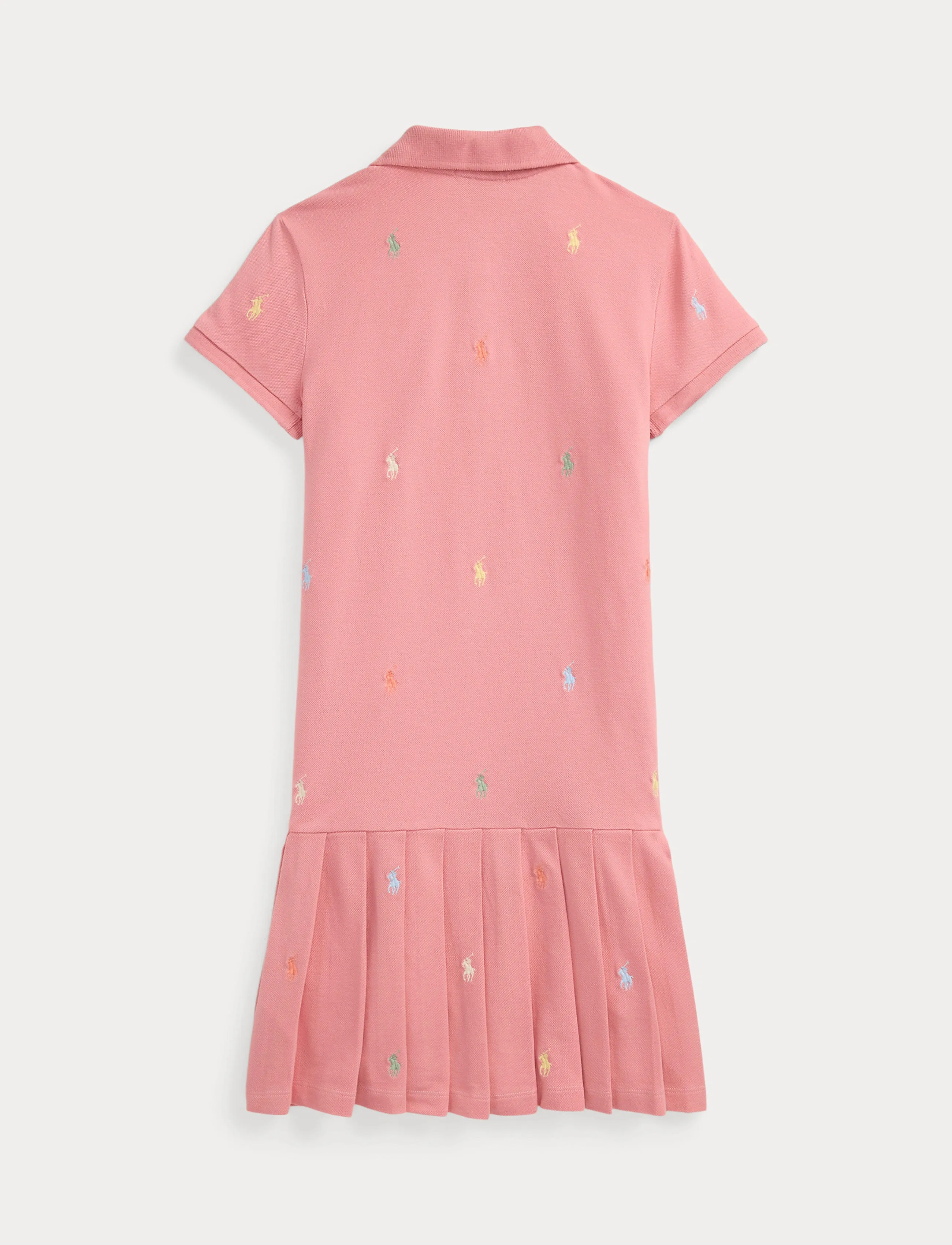 Ralph Lauren Kids - Polo Pony Stretch Mesh Polo Dress - faded peony - 2