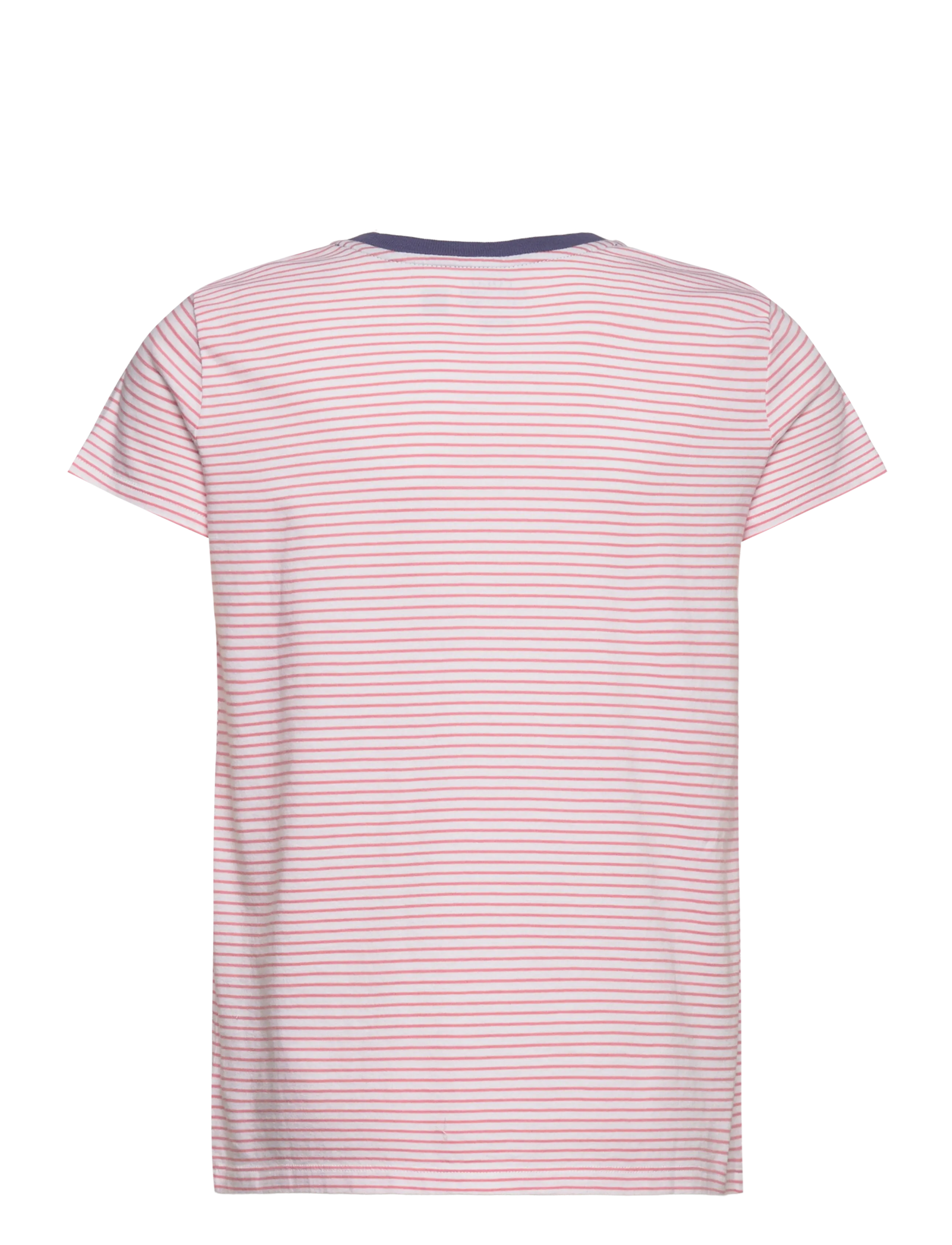 Ralph Lauren Kids - Striped Logo Cotton Jersey Tee - faded peony/white - 1
