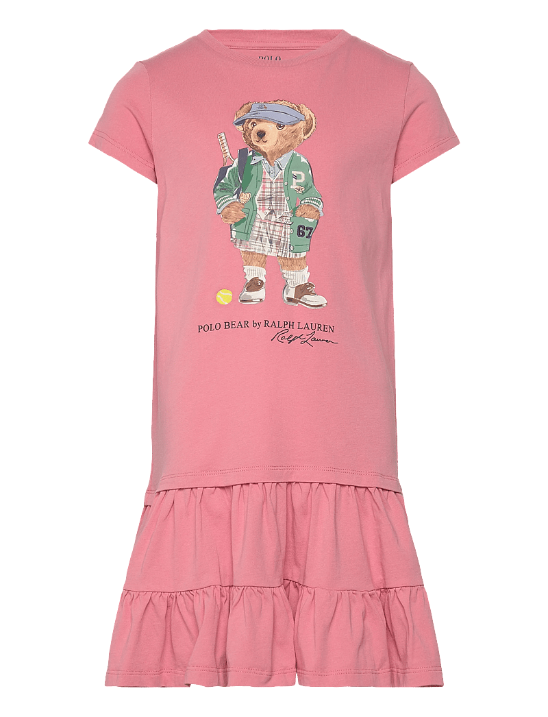 Ralph Lauren Kids Polo Bear Tiered Cotton Jersey Dress short-sleeved casual dresses shop at Booztlet Ralph Lauren Kids Polo Bear Tiered Cotton Jersey Dress short-sleeved casual dresses shop at Booztlet