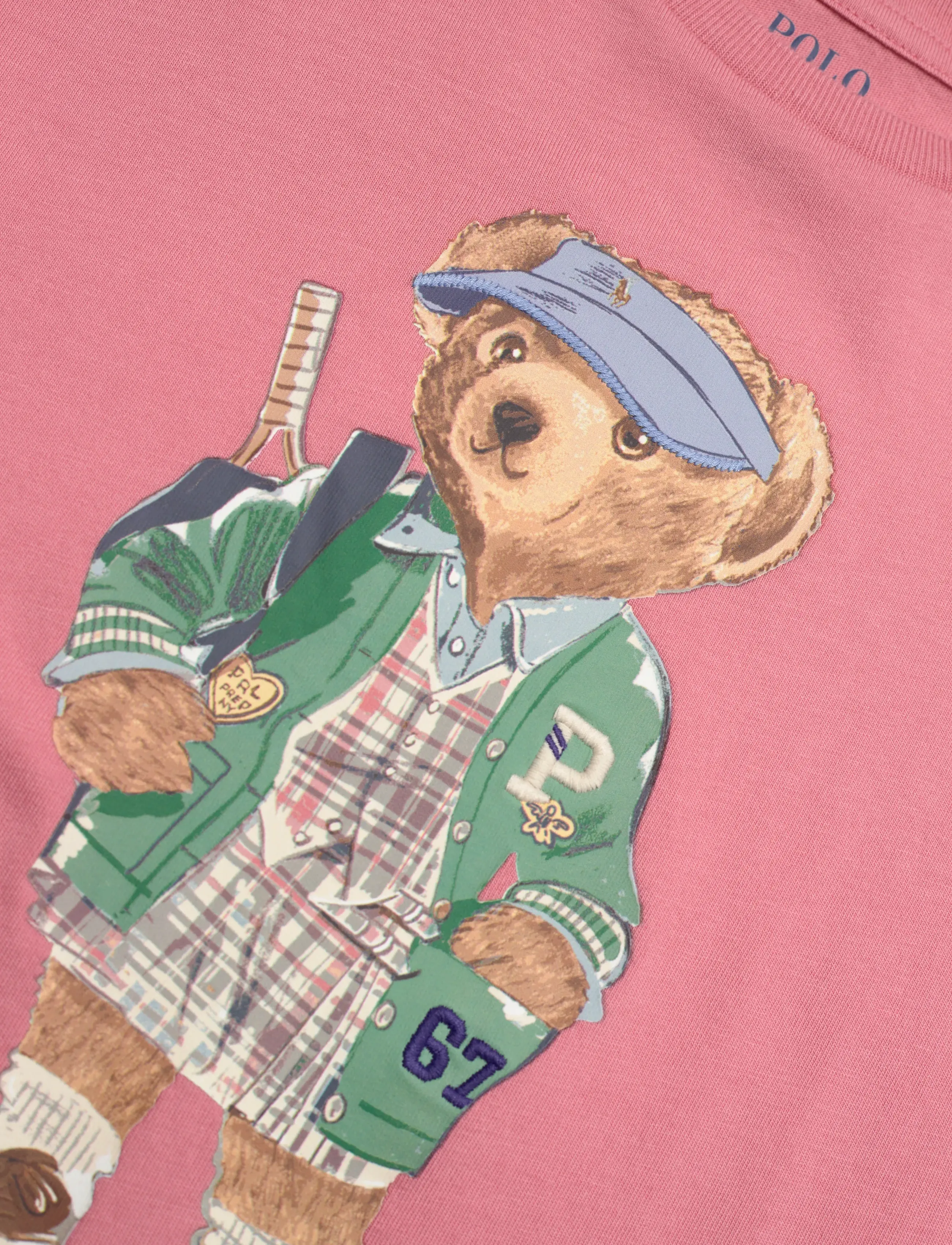 Ralph Lauren Kids - Polo Bear Tiered Cotton Jersey Dress - faded peony - 2