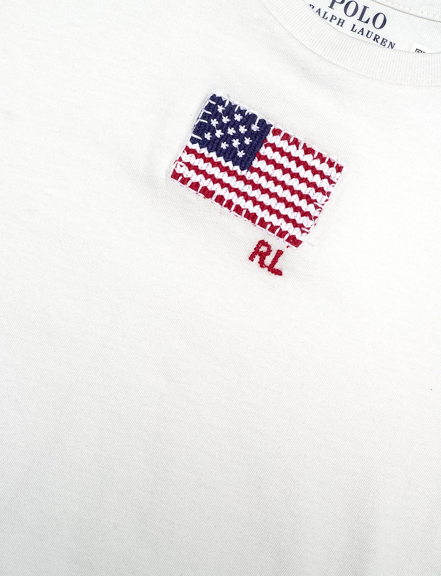 Ralph Lauren Kids - Flag-Appliqué Cotton Jersey Tee - nevis - 2