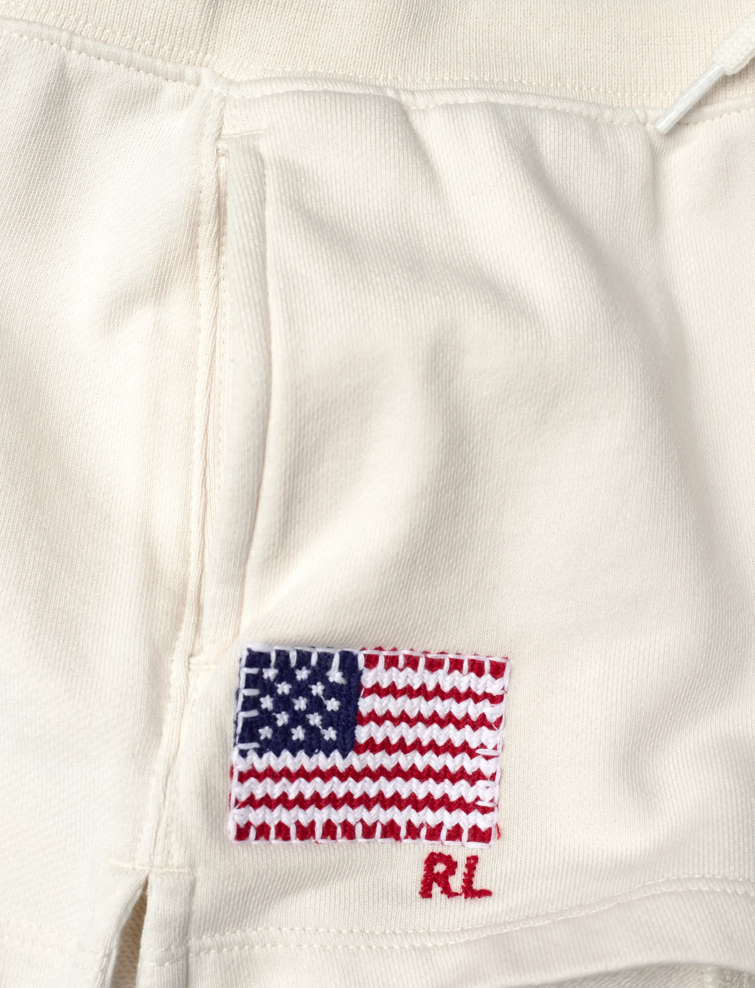 Ralph Lauren Kids - Flag-Appliqué French Terry Short - casual shorts - nevis - 3