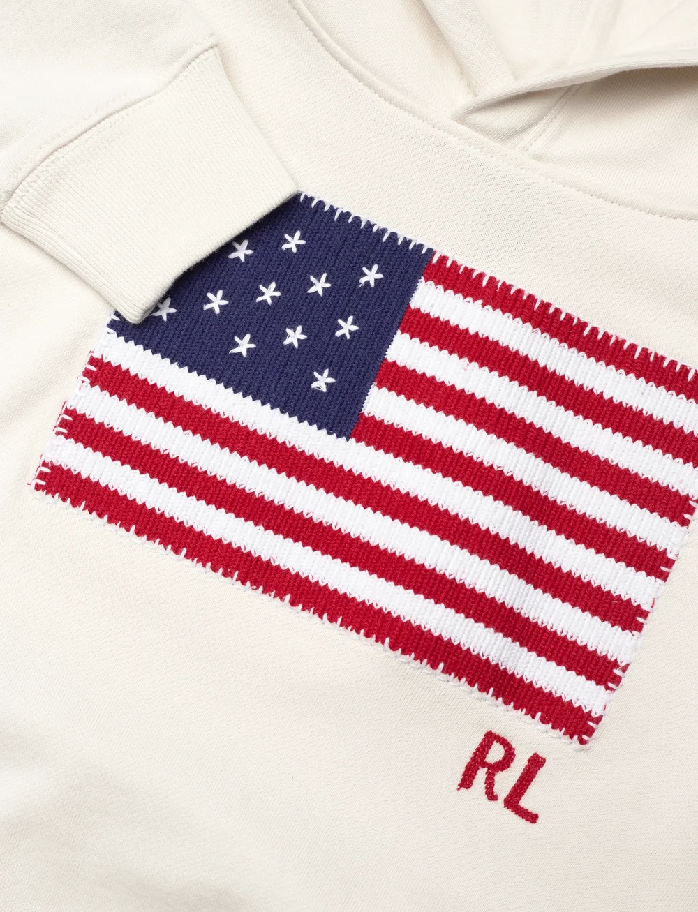 Ralph Lauren Kids - Flag-Appliqué French Terry Hoodie - kapuzenpullover - nevis - 2