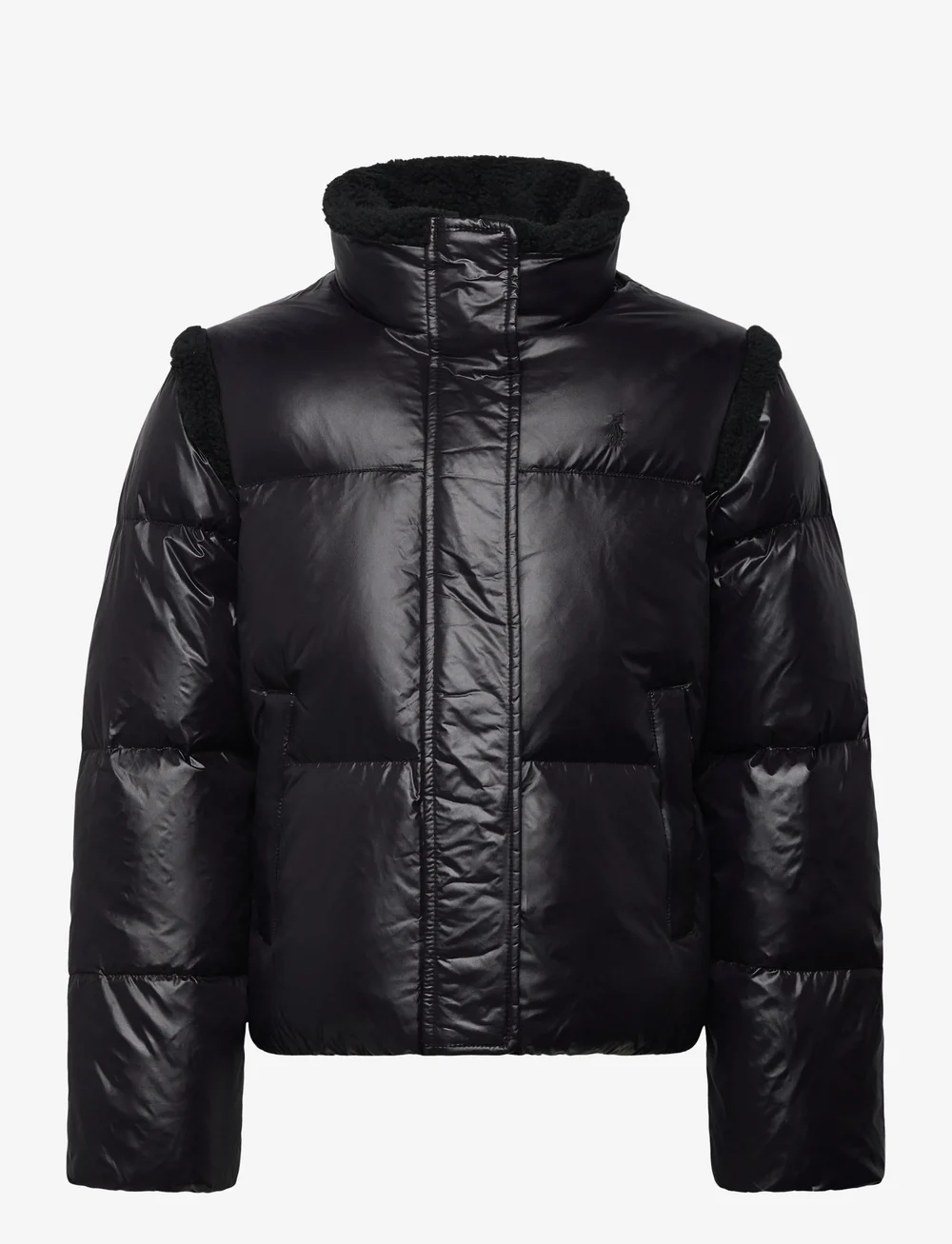 Ralph Lauren Kids - Teddy Fleece–Trim Down Boxy Jacket - winterjacke - polo black - 0