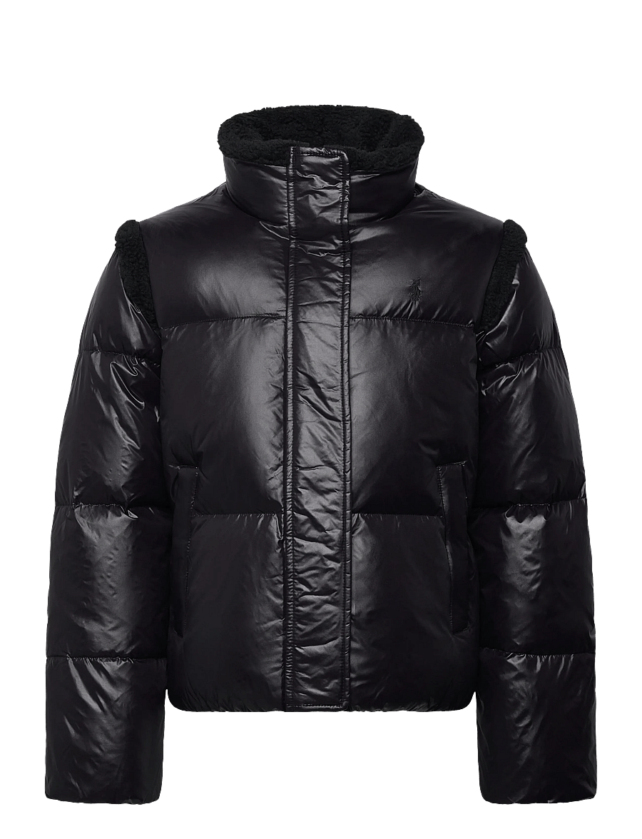 Ralph Lauren Kids - Teddy Fleece–Trim Down Boxy Jacket - winterjacke - polo black - 0