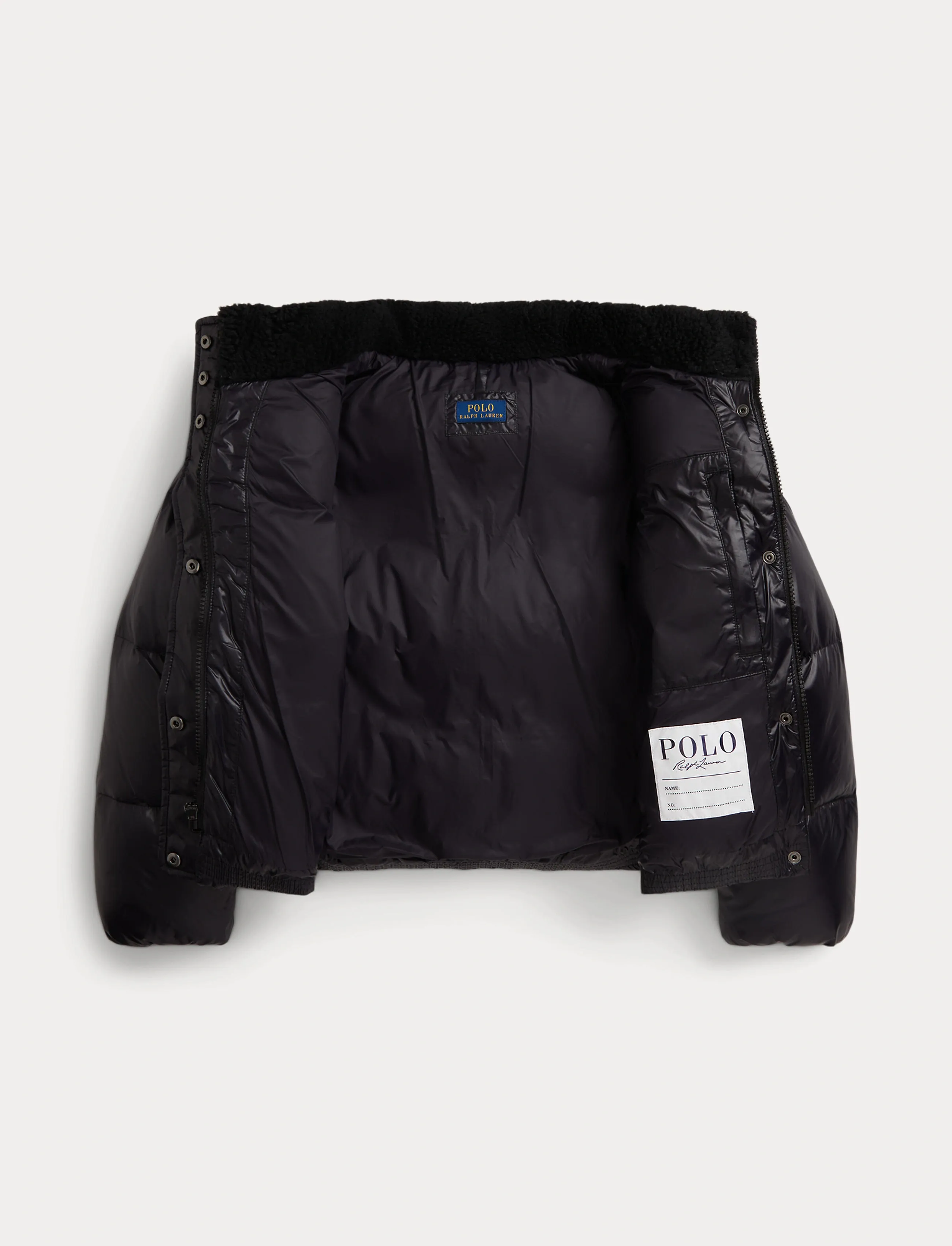 Ralph Lauren Kids - Teddy Fleece–Trim Down Boxy Jacket - winterjacke - polo black - 2