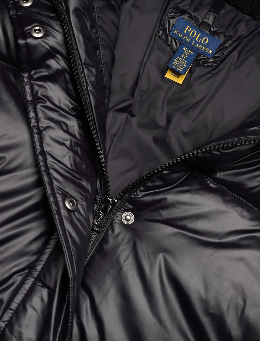 Ralph Lauren Kids - Teddy Fleece–Trim Down Boxy Jacket - winterjacke - polo black - 3