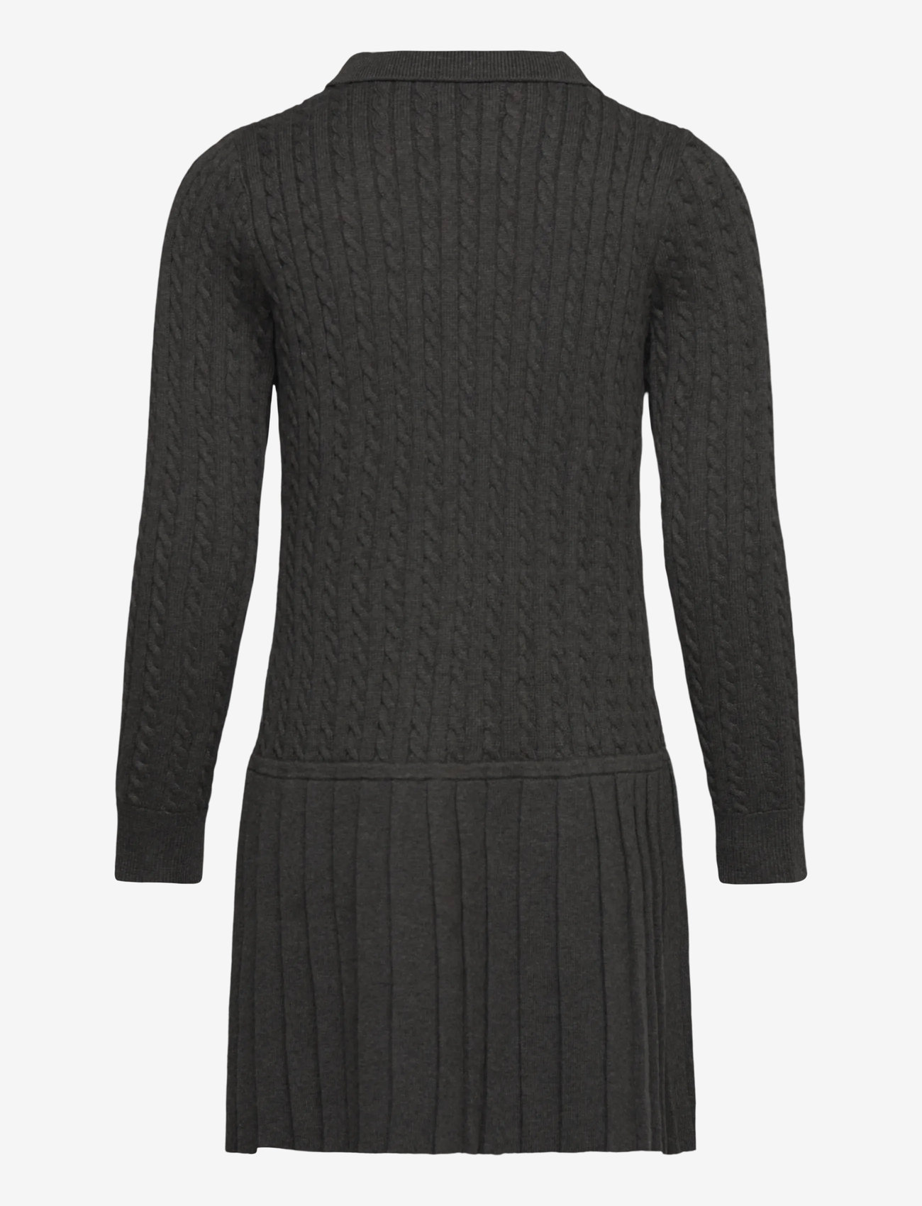 Ralph Lauren Kids - Mini-Cable Polo Sweater Dress - long-sleeved casual dresses - windsor heather - 2