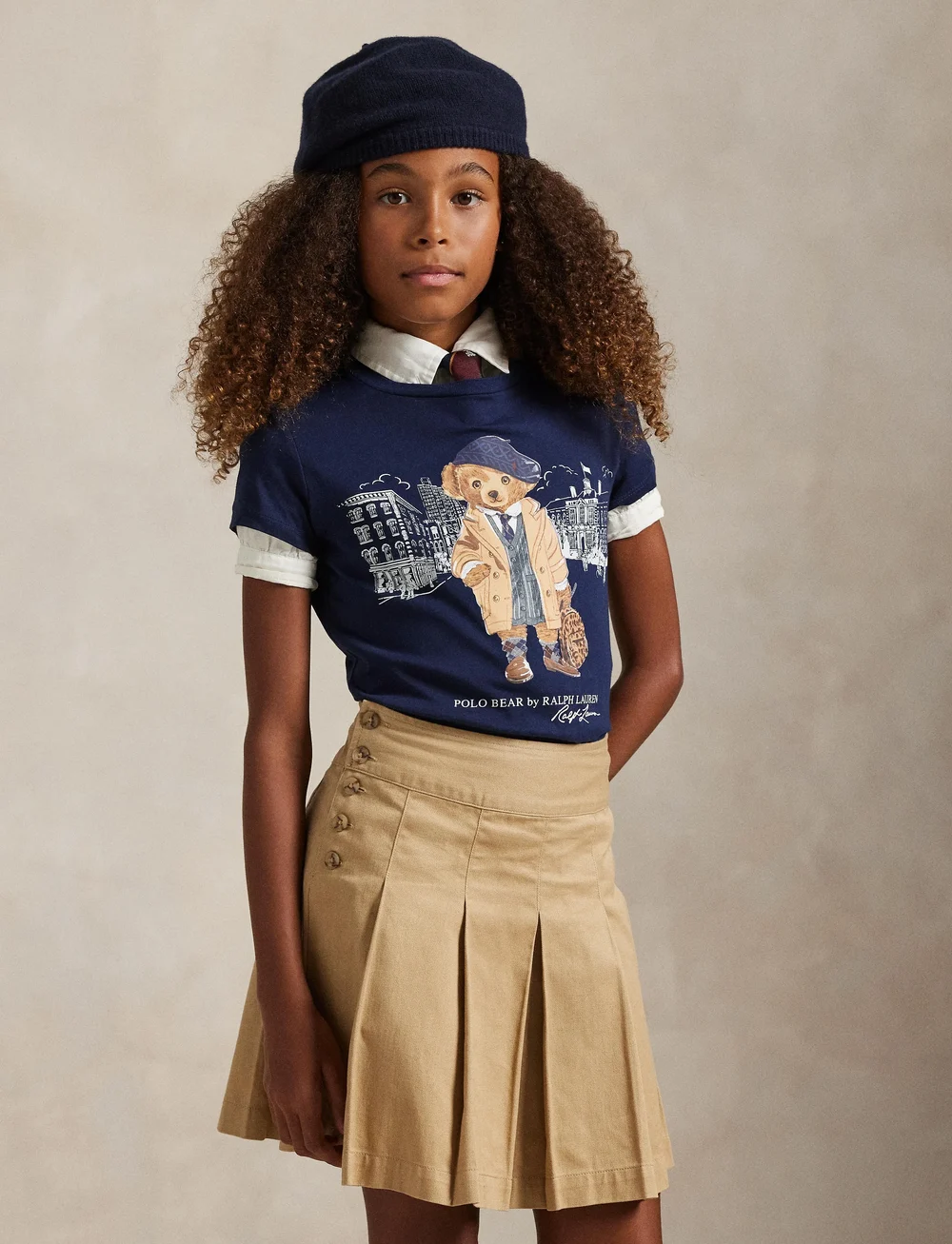 Ralph Lauren Kids - Polo Bear Cotton Jersey Tee - kurzärmelige - refined navy - 4