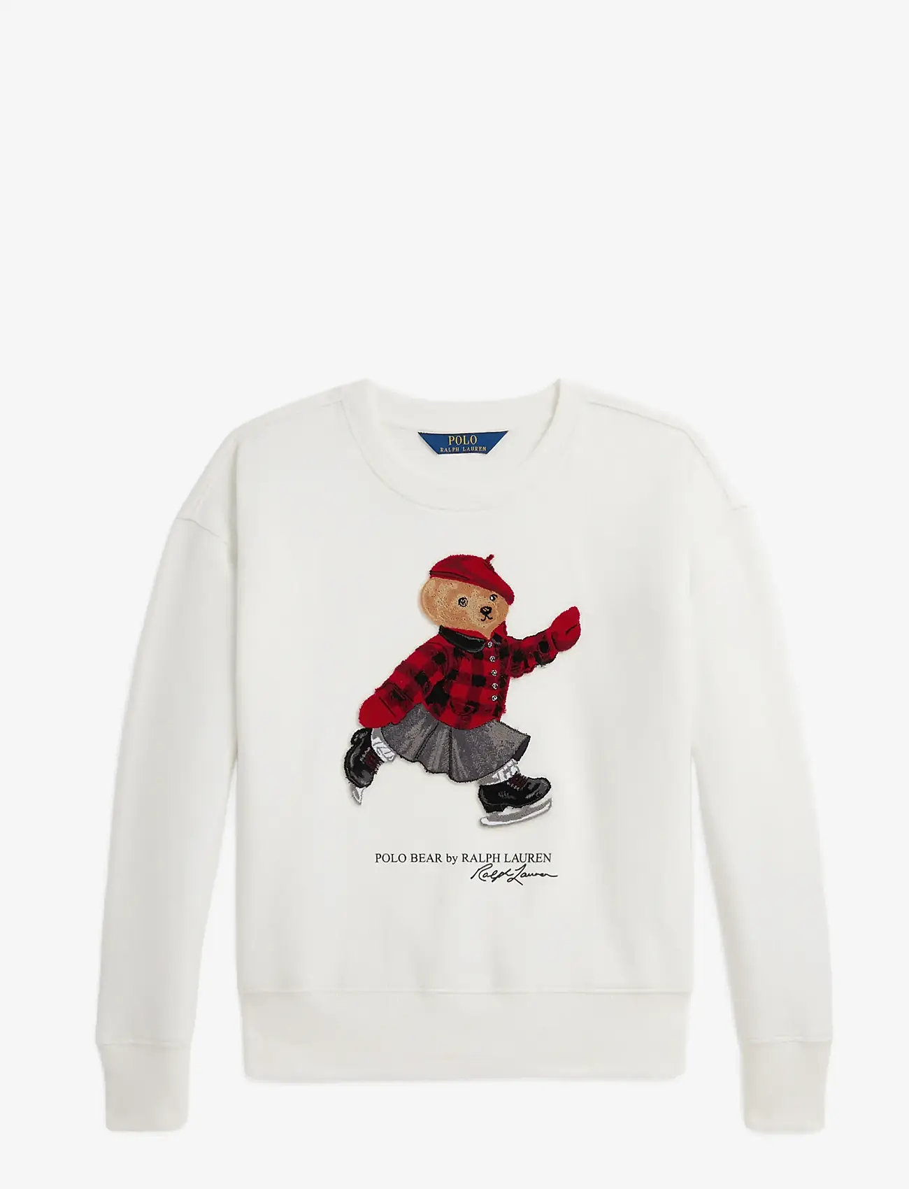 Ralph Lauren Kids - Polo Bear Fleece Boxy Sweatshirt - trophy cream - 1