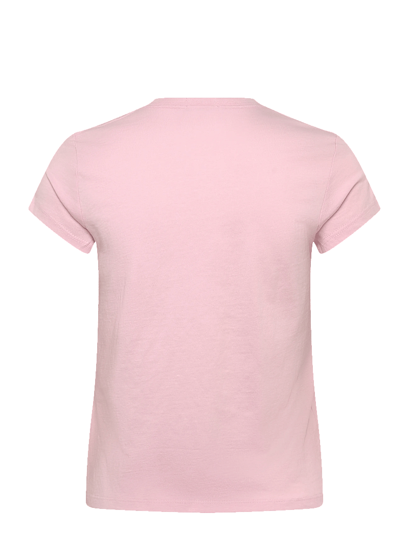 Ralph Lauren Kids - Cotton Jersey V-Neck Tee - kortærmede t-shirts - hint of pink - 1