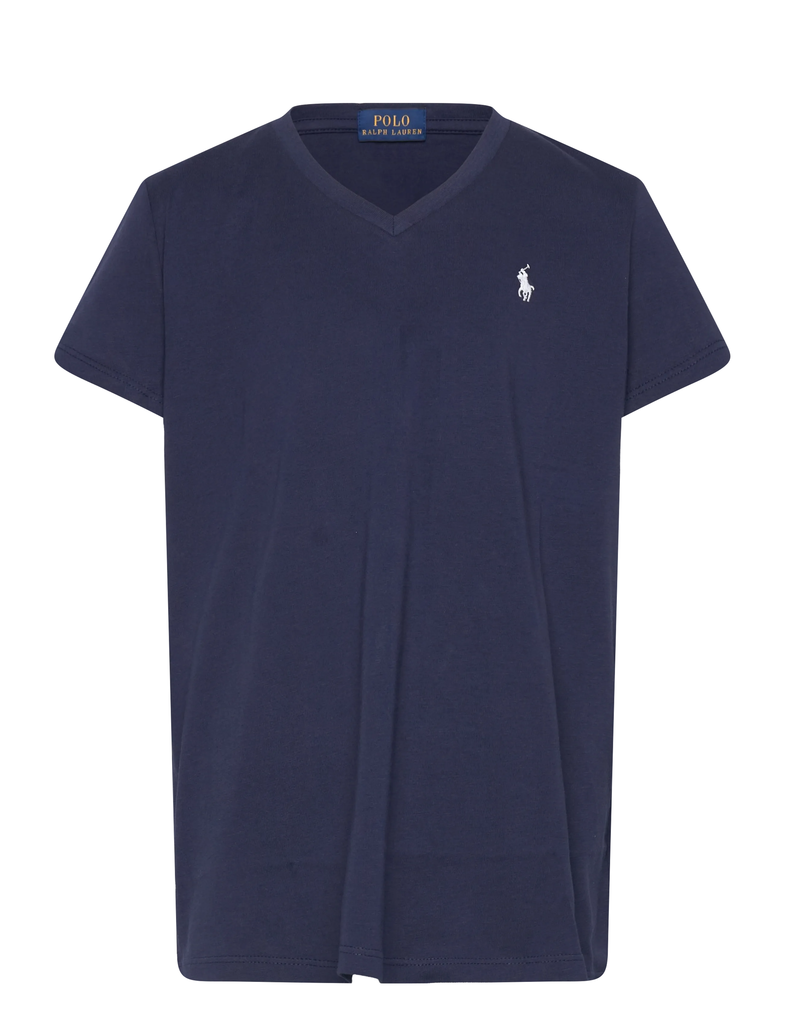 Cotton Jersey V-Neck Tee - NEWPORT NAVY
