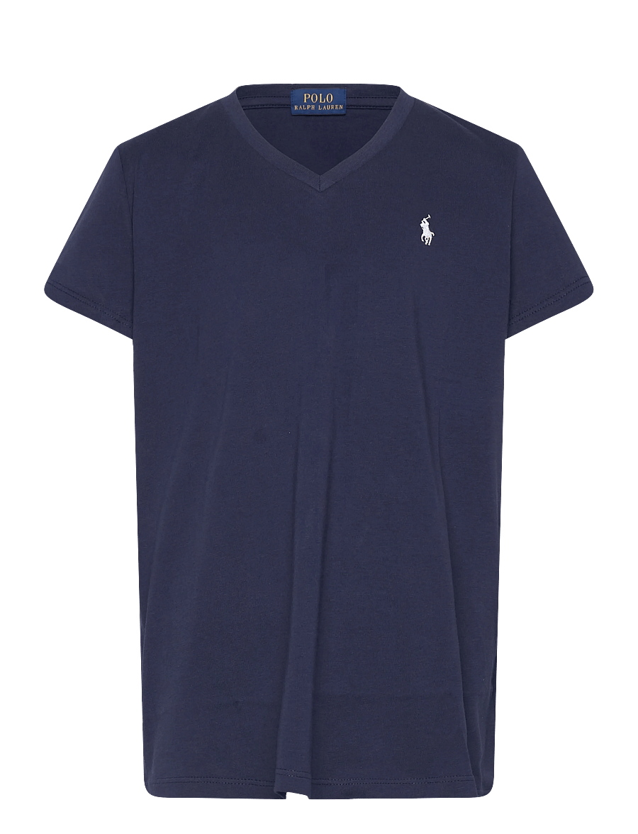 Ralph Lauren Kids - 30/1 JERSEY-KNT-T-SHIRT - lyhythihaiset t-paidat - newport navy - 0