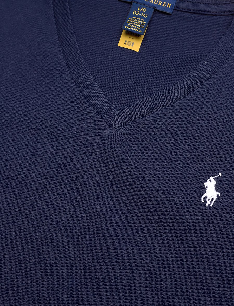 Ralph Lauren Kids - 30/1 JERSEY-KNT-T-SHIRT - lyhythihaiset t-paidat - newport navy - 2