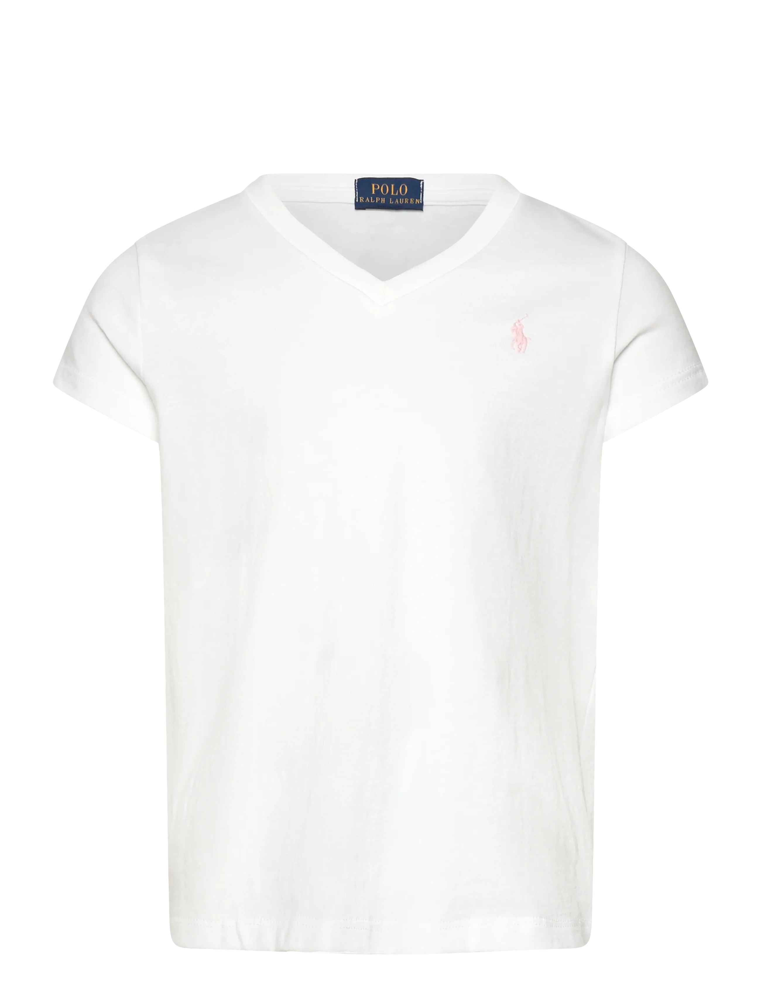 Cotton Jersey V-Neck Tee - WHITE