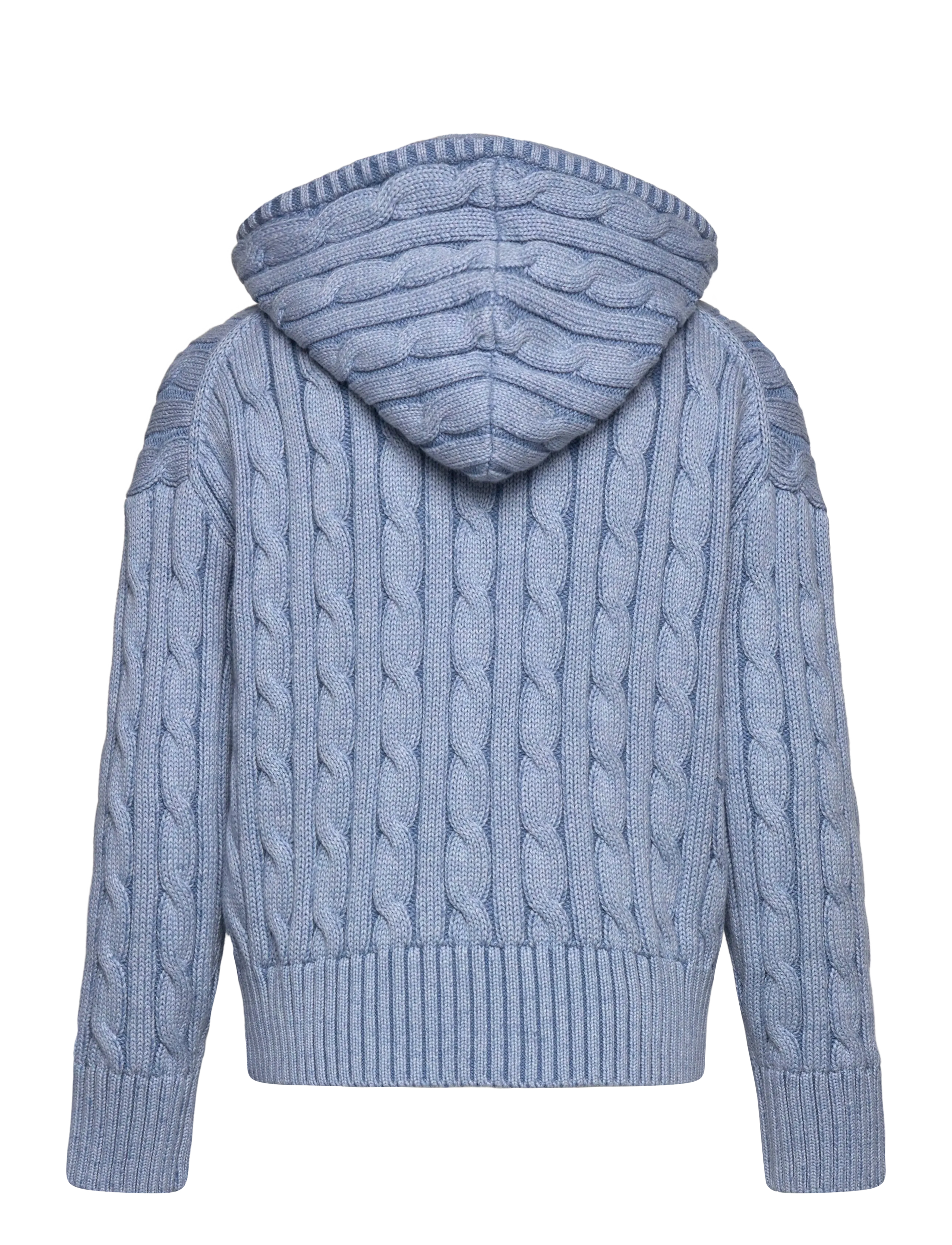 Ralph Lauren Kids - 20/2 COTTON-SWEATER-FULL ZIP - cardigans - blue heather - 1