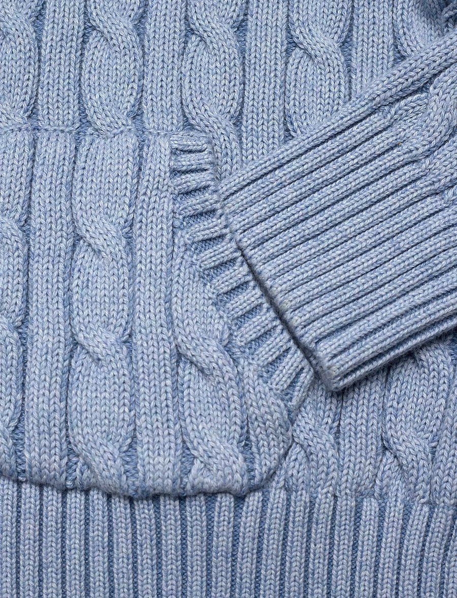 Ralph Lauren Kids - 20/2 COTTON-SWEATER-FULL ZIP - cardigans - blue heather - 3