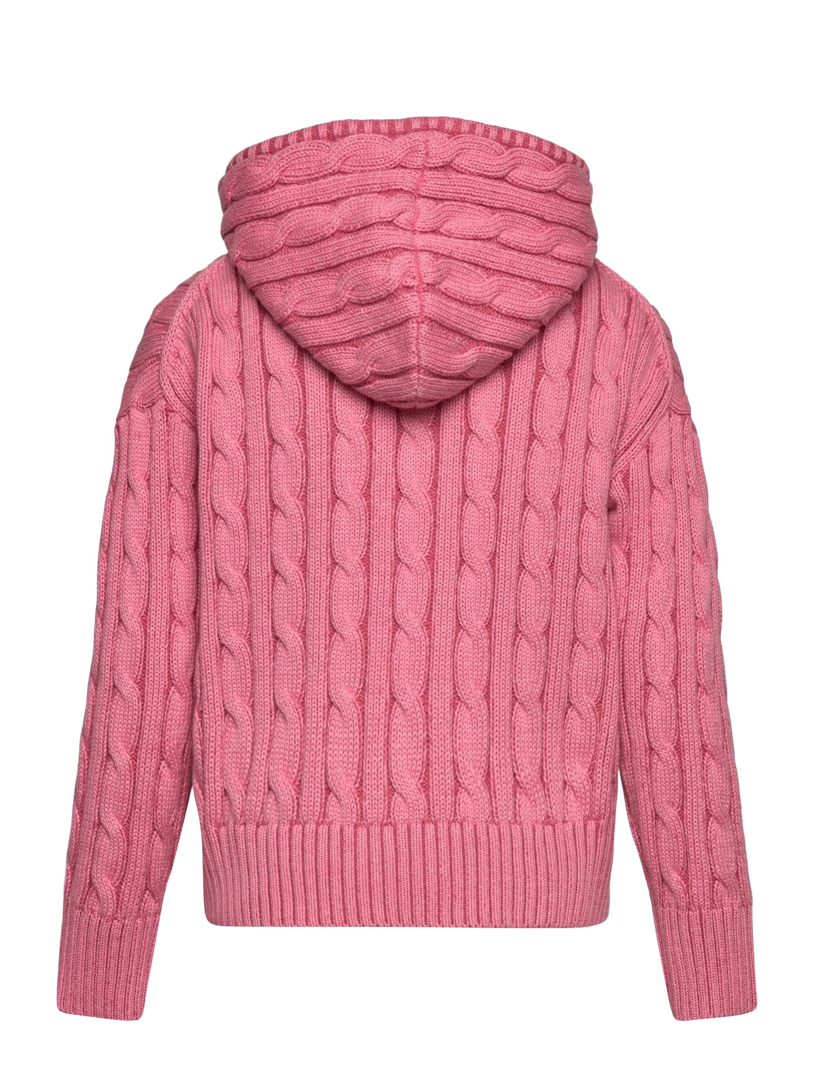 Ralph Lauren Kids - 20/2 COTTON-SWEATER-FULL ZIP - cardigans - pink heather - 1