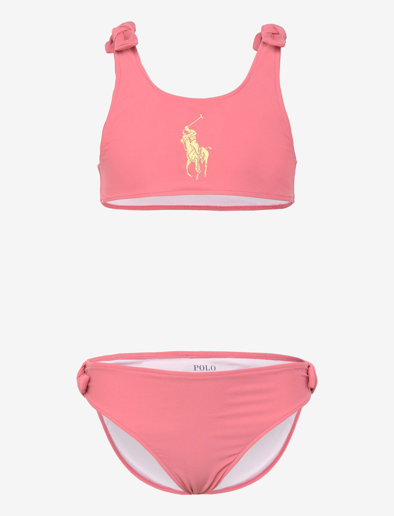 Ralph Lauren Kids - Big Pony Two-Piece Swimsuit - bikinis - desert rose - 0