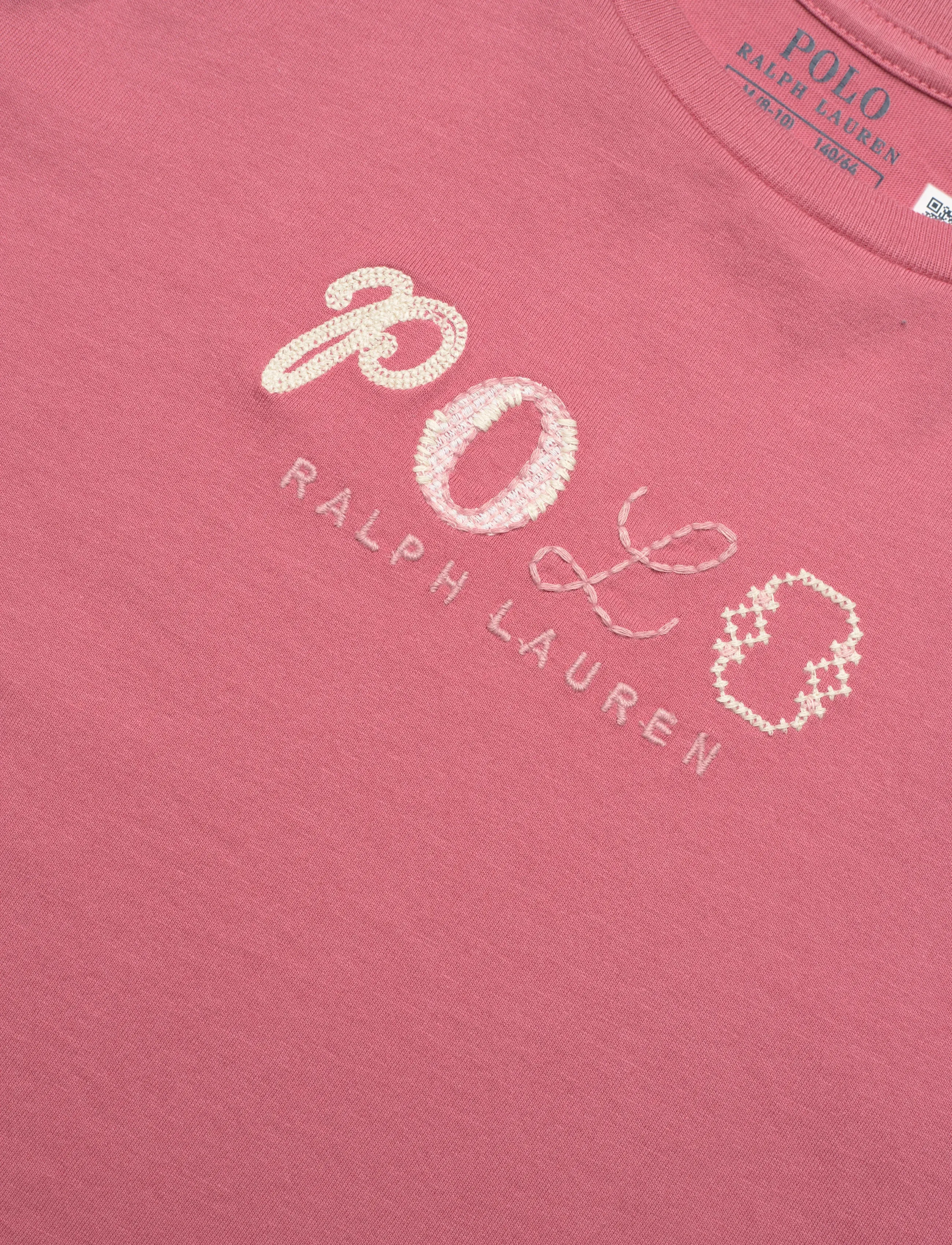 Ralph Lauren Kids - Logo Cotton Jersey Tee - marškinėliai trumpomis rankovėmis - desert rose - 2