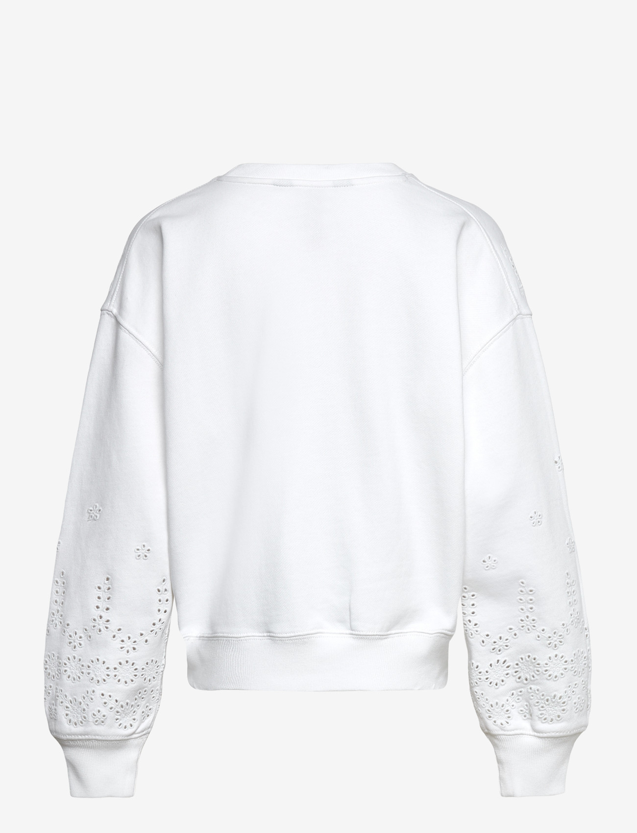 Ralph Lauren Kids - Eyelet French Terry Sweatshirt - sweatshirts - white - 1