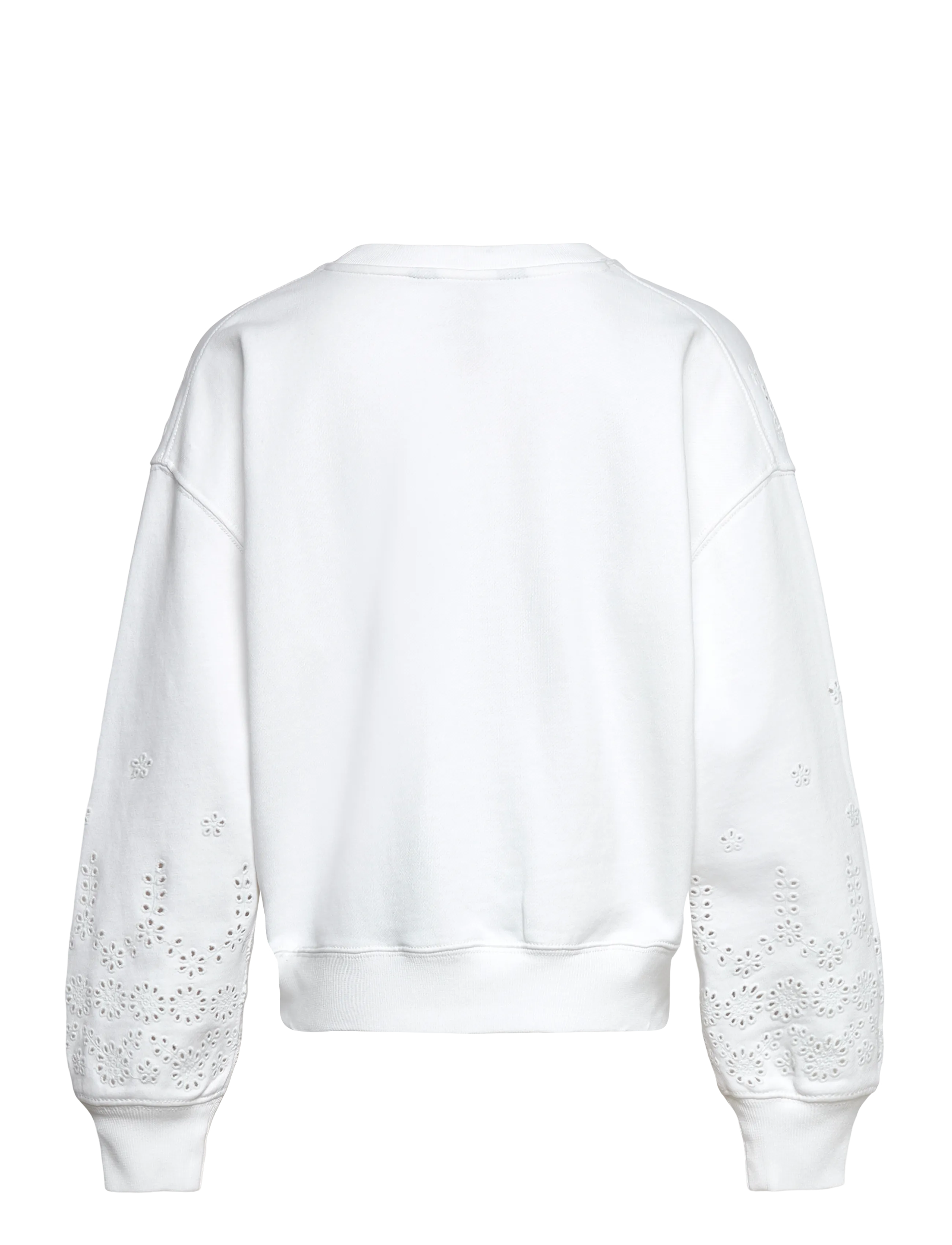 Ralph Lauren Kids - Eyelet French Terry Sweatshirt - bluzy - white - 1