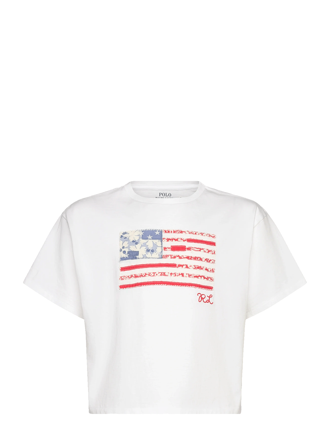 Floral Flag Cotton Jersey Boxy Tee