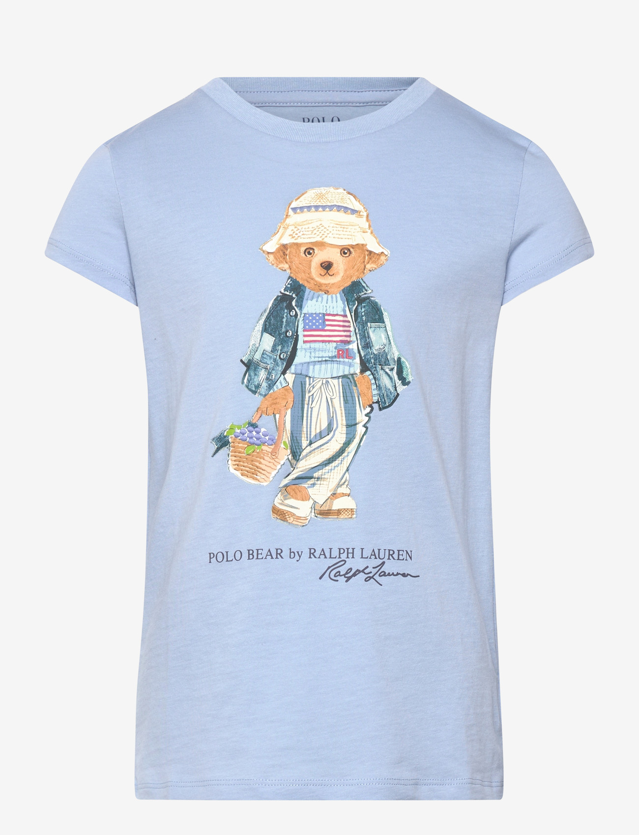 Ralph Lauren Kids - Polo Bear Cotton Jersey Tee - kurzärmelige - estate blue - 0