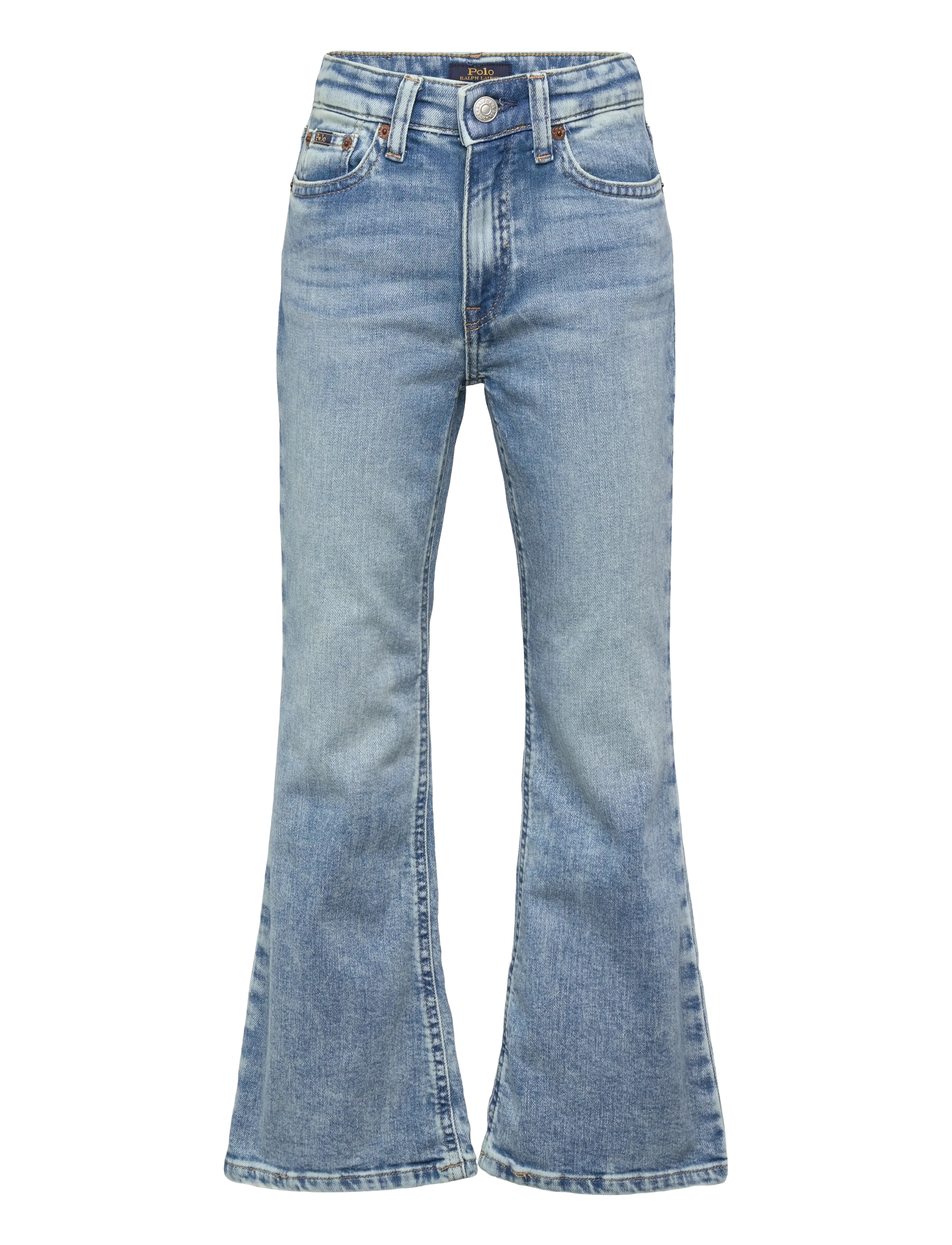 Ralph Lauren Kids Flared Stretch Denim Jean, 137-140, Blue, Jeans > Bootcut-Jeans, Børn