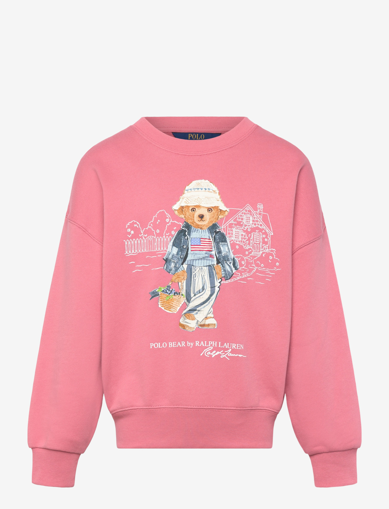Ralph Lauren Kids - Polo Bear Terry Sweatshirt - sweatshirts - desert rose - 0