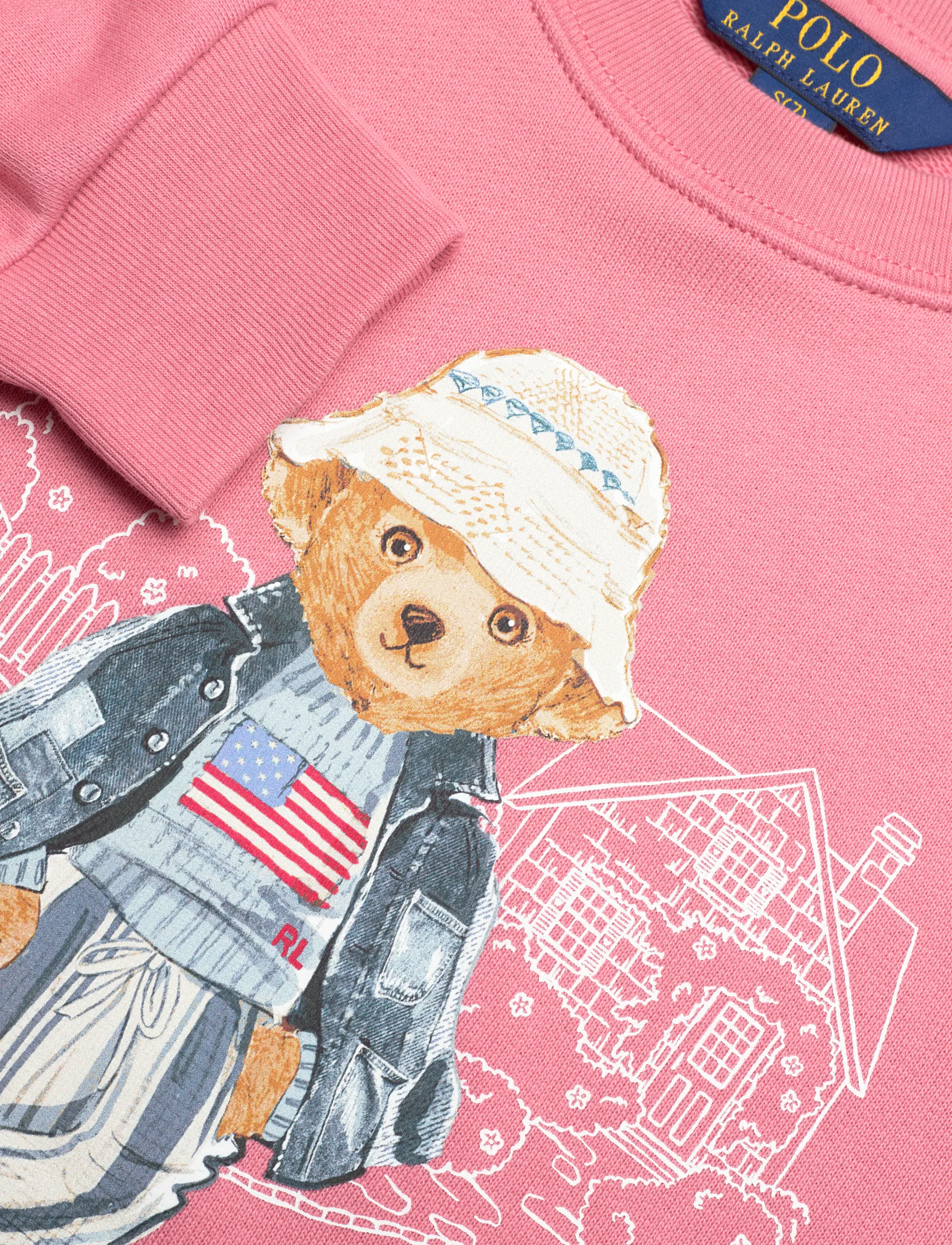 Ralph Lauren Kids - Polo Bear Terry Sweatshirt - sweat-shirt - desert rose - 2