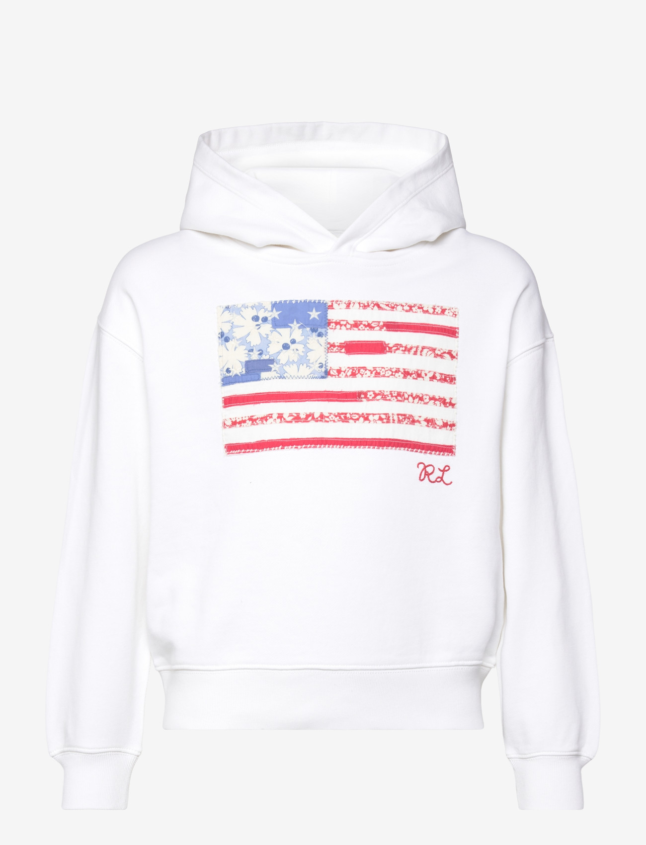 Ralph Lauren Kids - LOOPBACK TERRY-KNT-SWEATSHIRT - hættetrøjer - white - 0