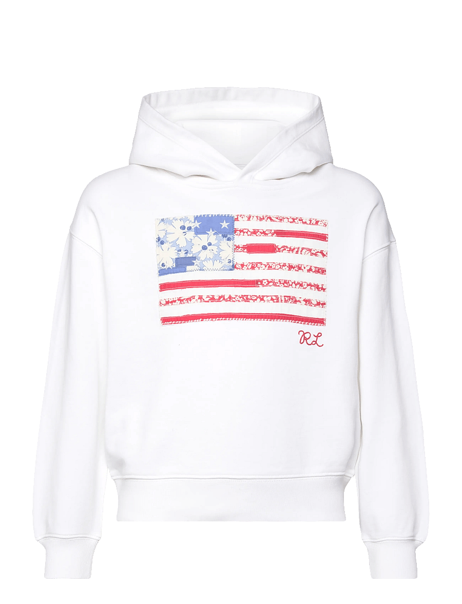 Ralph Lauren Kids - LOOPBACK TERRY-KNT-SWEATSHIRT - kapuzenpullover - white - 0